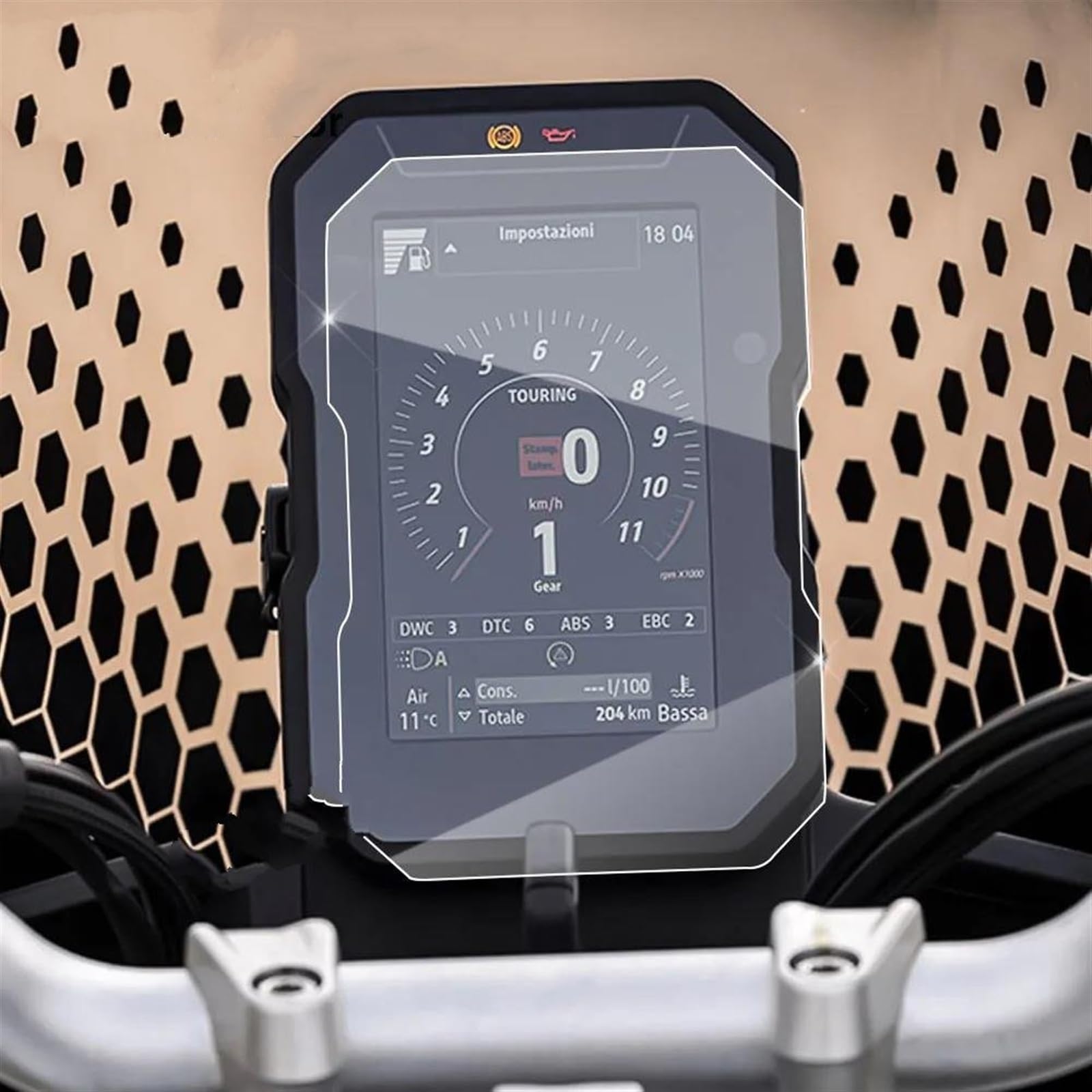 CEIKOPQS Motorrad Cluster Kratzschutzfolie Für Ducati Für Wüste X Für DesertX 2022 Motorrad Zubehör Scratch Cluster Screen-Dashboard Schutz Instrument Film(2 Sets) von CEIKOPQS