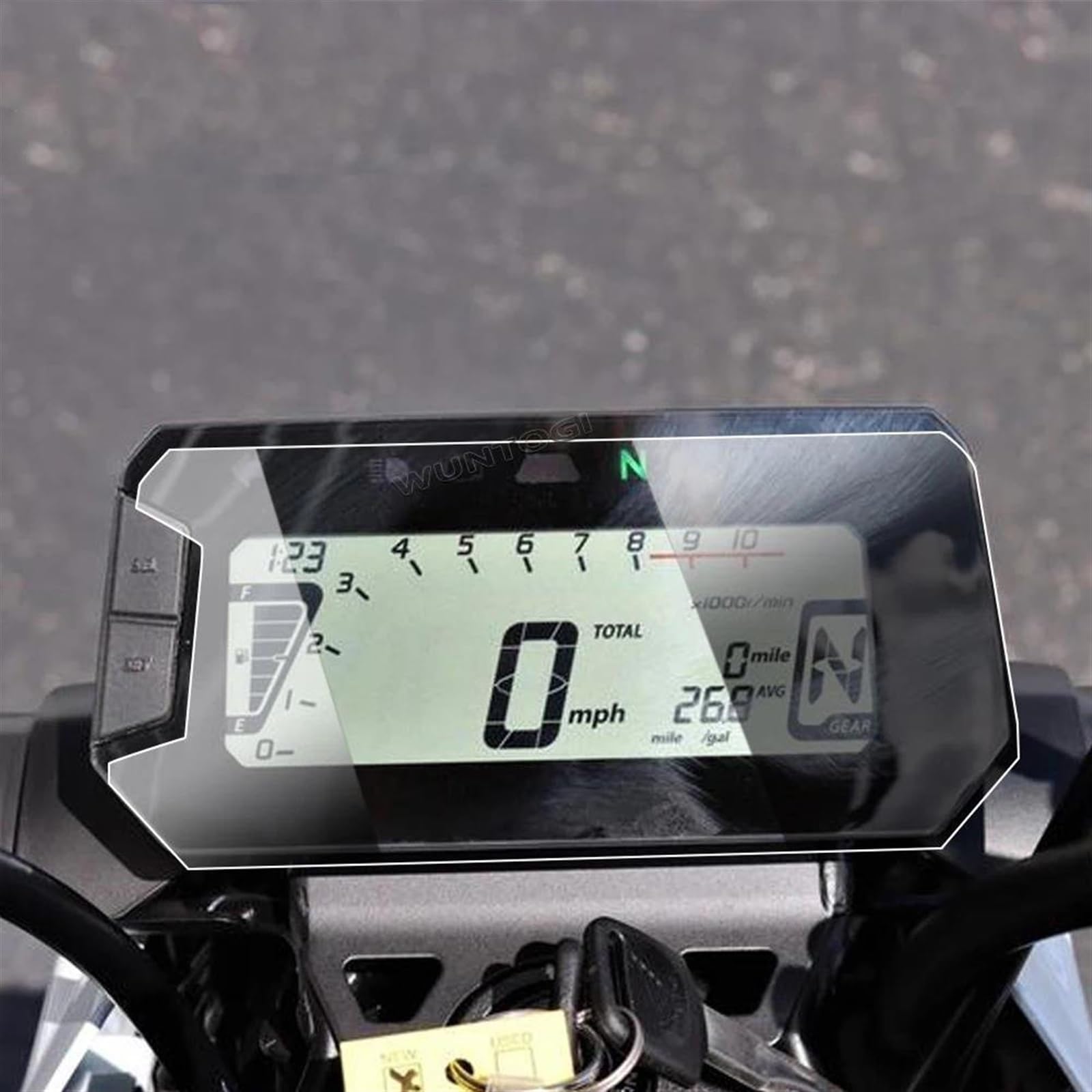 CEIKOPQS Motorrad Cluster Kratzschutzfolie Für Grom 2021 2022 Motorrad Zubehör Scratch Cluster Screen Dashboard Schutz Instrument Film(4 Sets) von CEIKOPQS