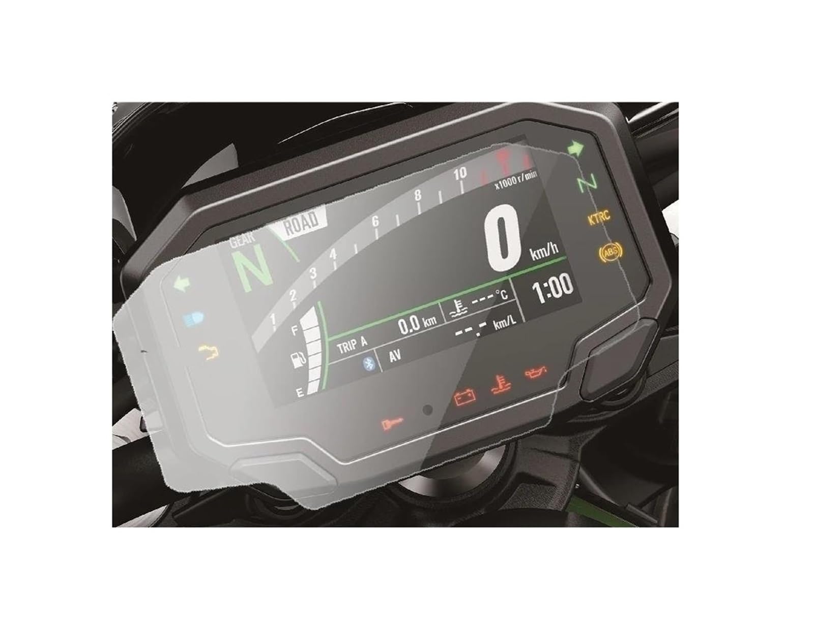 CEIKOPQS Motorrad Cluster Kratzschutzfolie Für Kawasaki Z900 ABS 2021 2020 Motorrad Scratch Cluster Schutz Instrument Film Screen Dashboard(X1) von CEIKOPQS