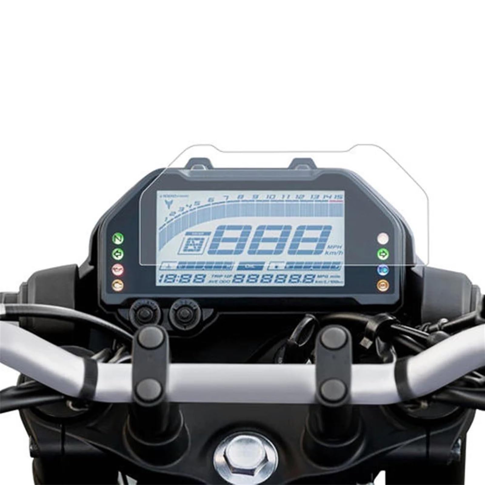 CEIKOPQS Motorrad Cluster Kratzschutzfolie Für MT-03 Für MT-25 R3 R25 2022-2019 Motorrad Instrument Cluster Scratch Screen Schutz Film Dashboard Screen Protector(X1) von CEIKOPQS