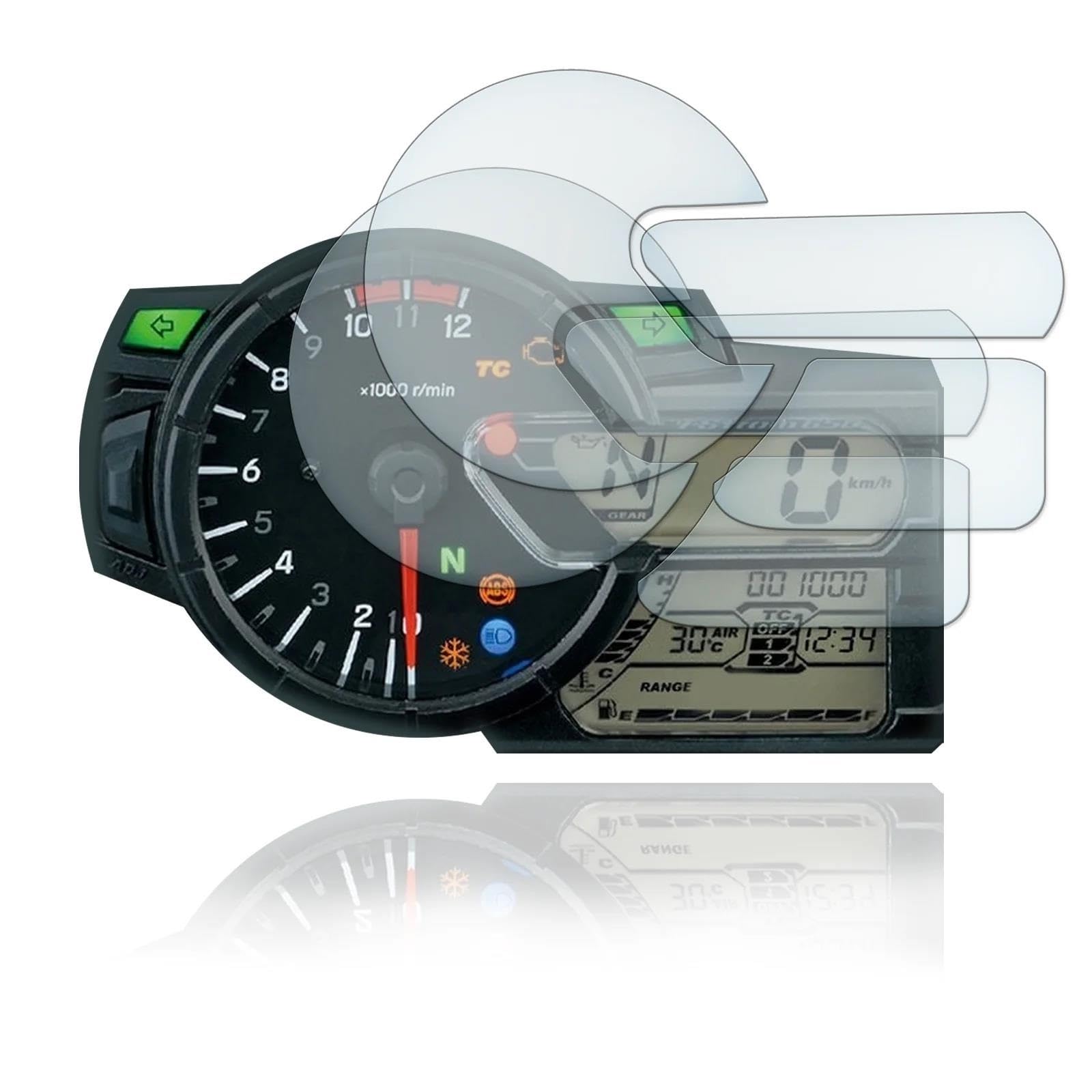 CEIKOPQS Motorrad Cluster Kratzschutzfolie Für Suzuki Für V-Strom 650 DL1000 Für V-STROM1000 Motorrad Instrument Cluster Scratch Schutz Film Screen Protector(X5) von CEIKOPQS