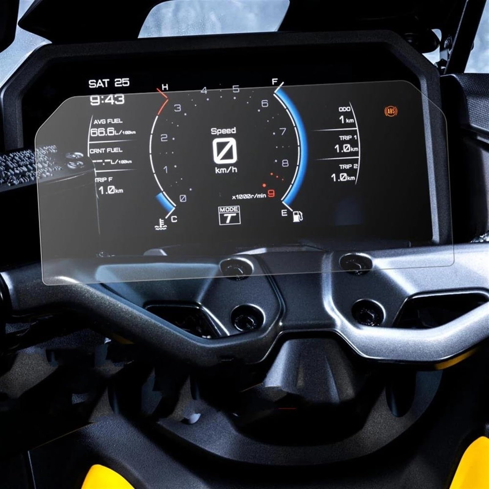 CEIKOPQS Motorrad Cluster Kratzschutzfolie Für TMAX 560 Tech Max 2022 – Motorrad Kratzer Cluster Schutz Instrument Film Zubehör Bildschirm Dashboard(X4) von CEIKOPQS