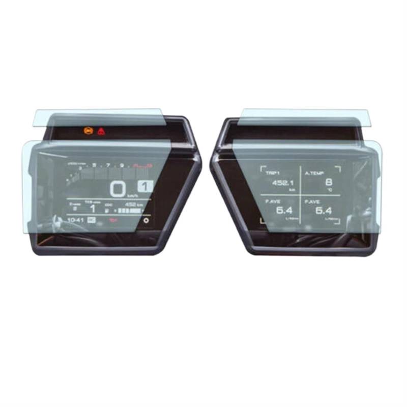 CEIKOPQS Motorrad Cluster Kratzschutzfolie Für Tracer 9 Für TRCAER 9 GT 2021 - Motorrad Zubehör Scratch Cluster Screen Dashboard Schutz Instrument Film(2 PCS) von CEIKOPQS