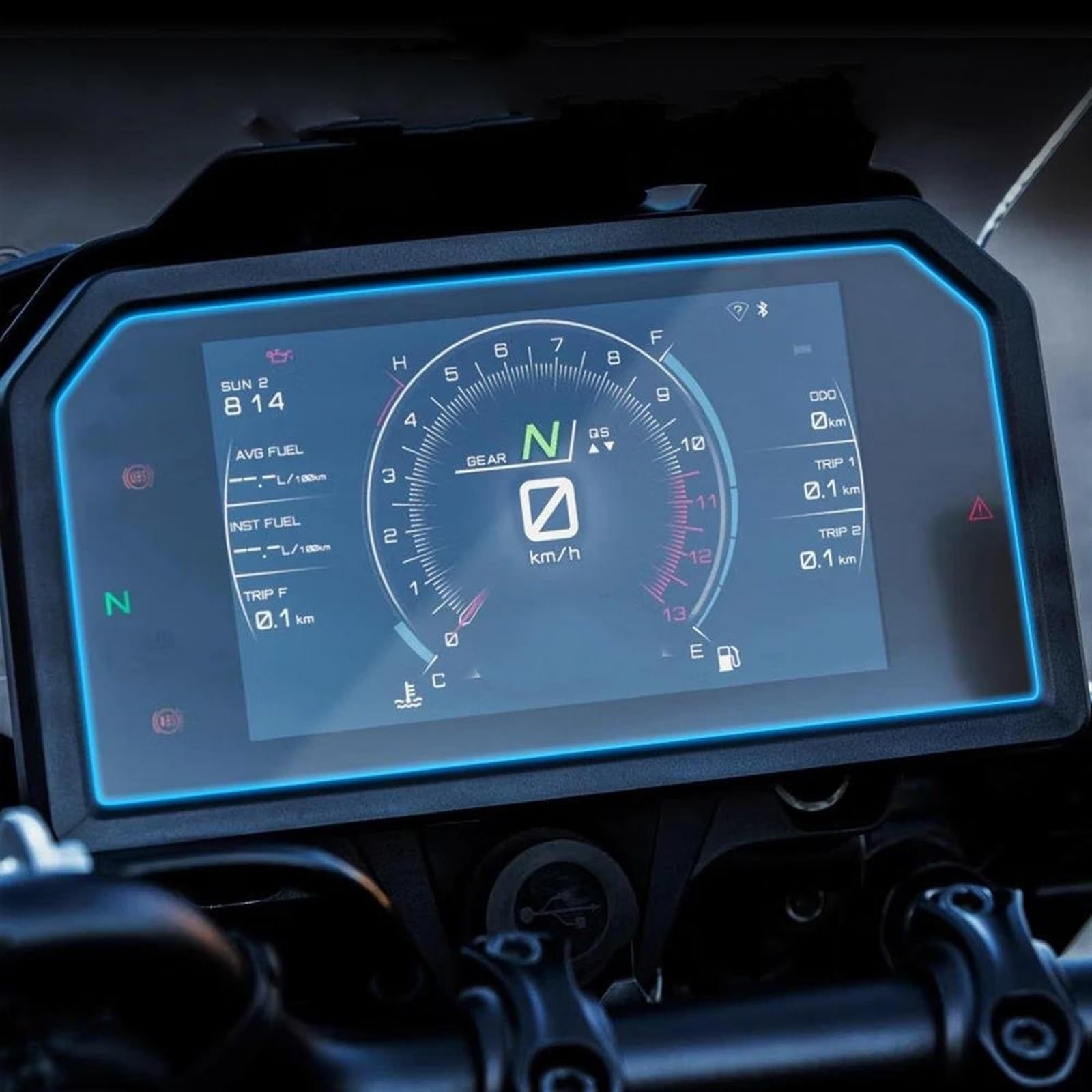 CEIKOPQS Motorrad Cluster Kratzschutzfolie Für Tracer9 Für Tracer 9 Für Tracer-9 GT + 2023 Motorrad Scratch Cluster Screen Dashboard Schutz Instrument Film(X4) von CEIKOPQS