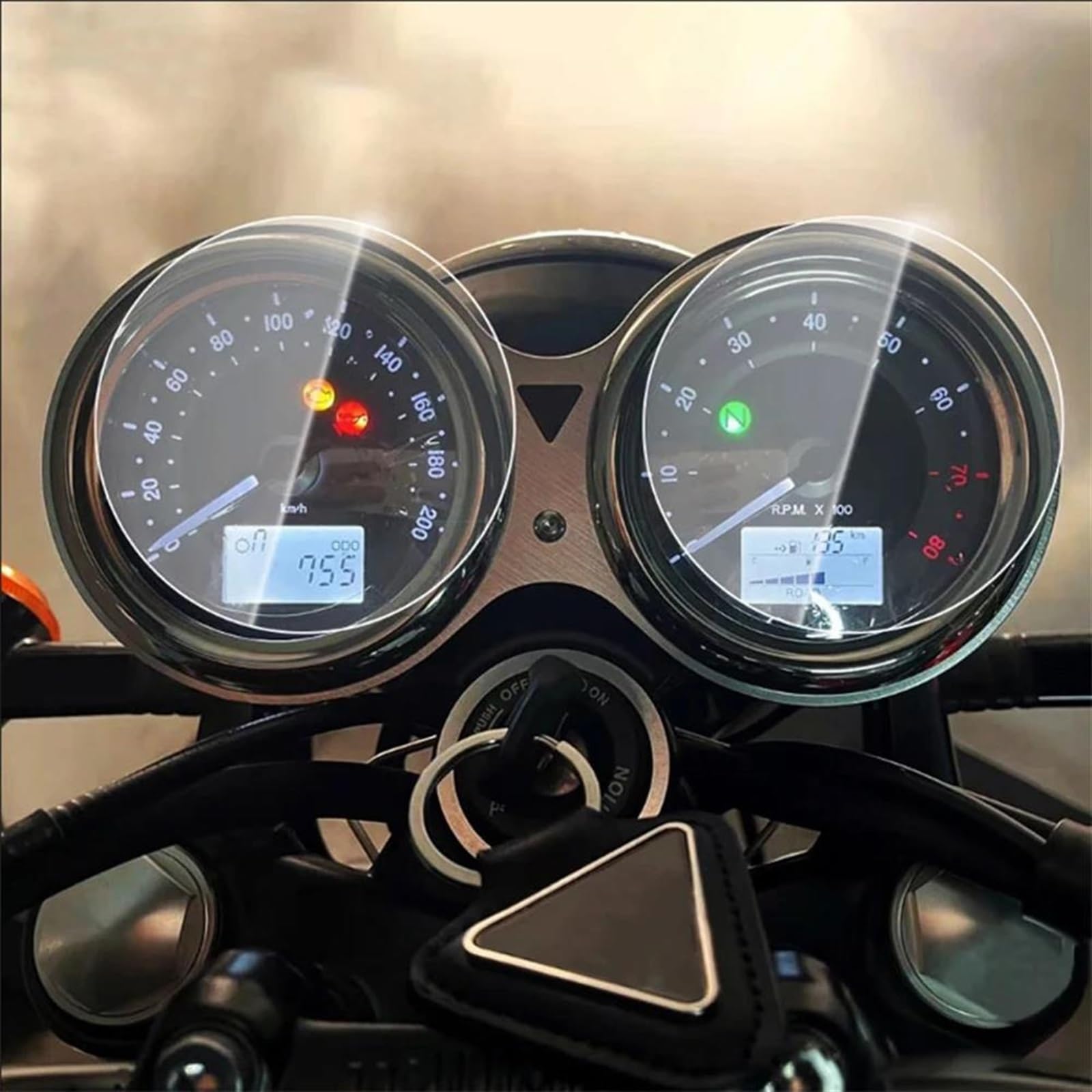 CEIKOPQS Motorrad Cluster Kratzschutzfolie Für Triumph Für Bonneville T100 Für Bonneville T120 Für Thruxton R Scratch Cluster Screen-Dashboard Schutz Instrument Film(X1) von CEIKOPQS