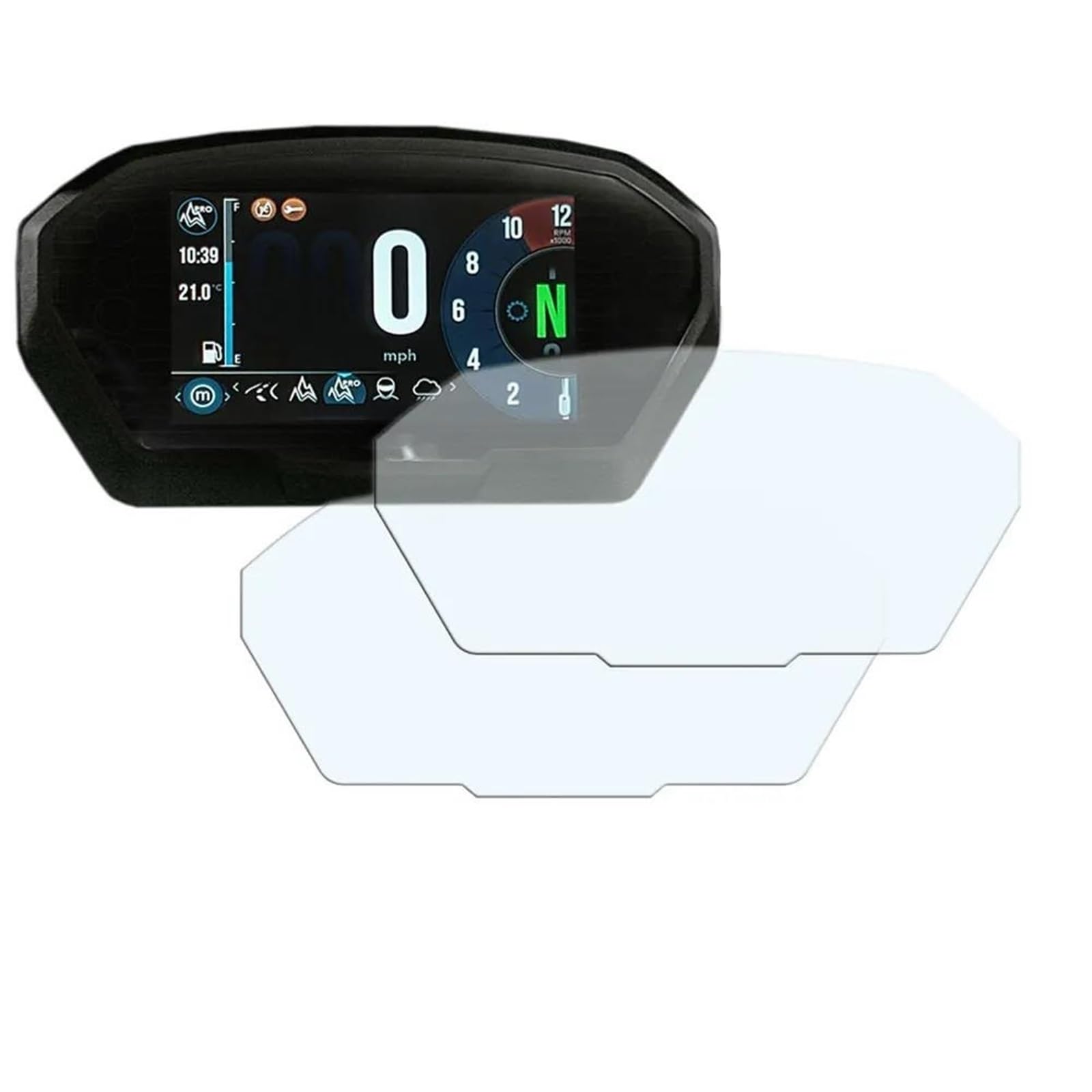 CEIKOPQS Motorrad Cluster Kratzschutzfolie Für Triumph Für Tiger 800 Für Tiger 1200 XC XR Für 1200XC 2017 2018 Motorrad Cluster Scratch Schutz Film Screen Protector(X5) von CEIKOPQS