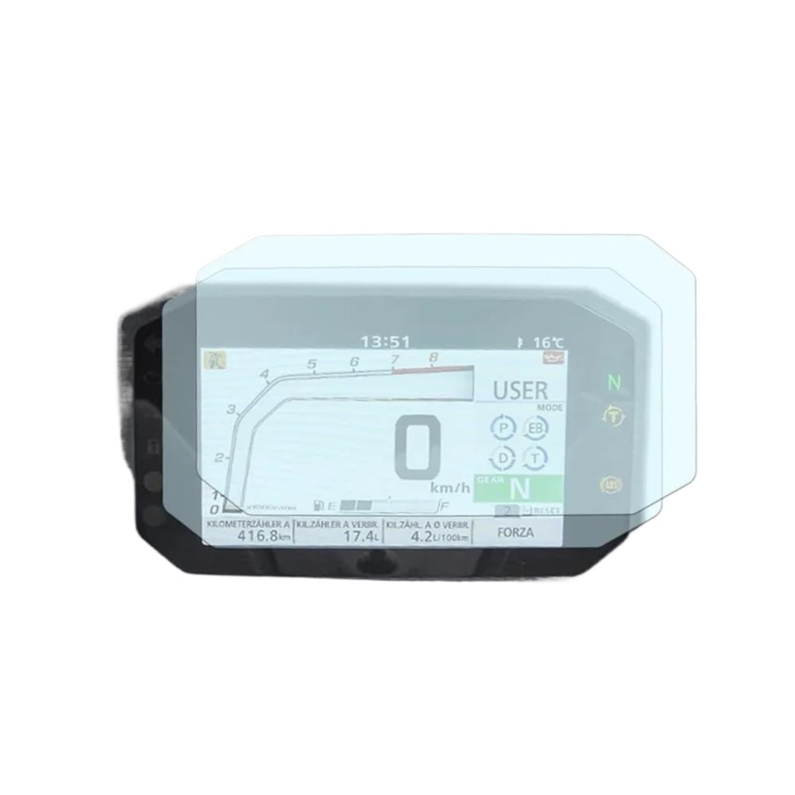 CEIKOPQS Motorrad Cluster Kratzschutzfolie Für X-ADV 2021-2022 Motorrad Zubehör Cluster Scratch Schutz Film Screen Protector Instrument Dashboard Film Len(X5) von CEIKOPQS