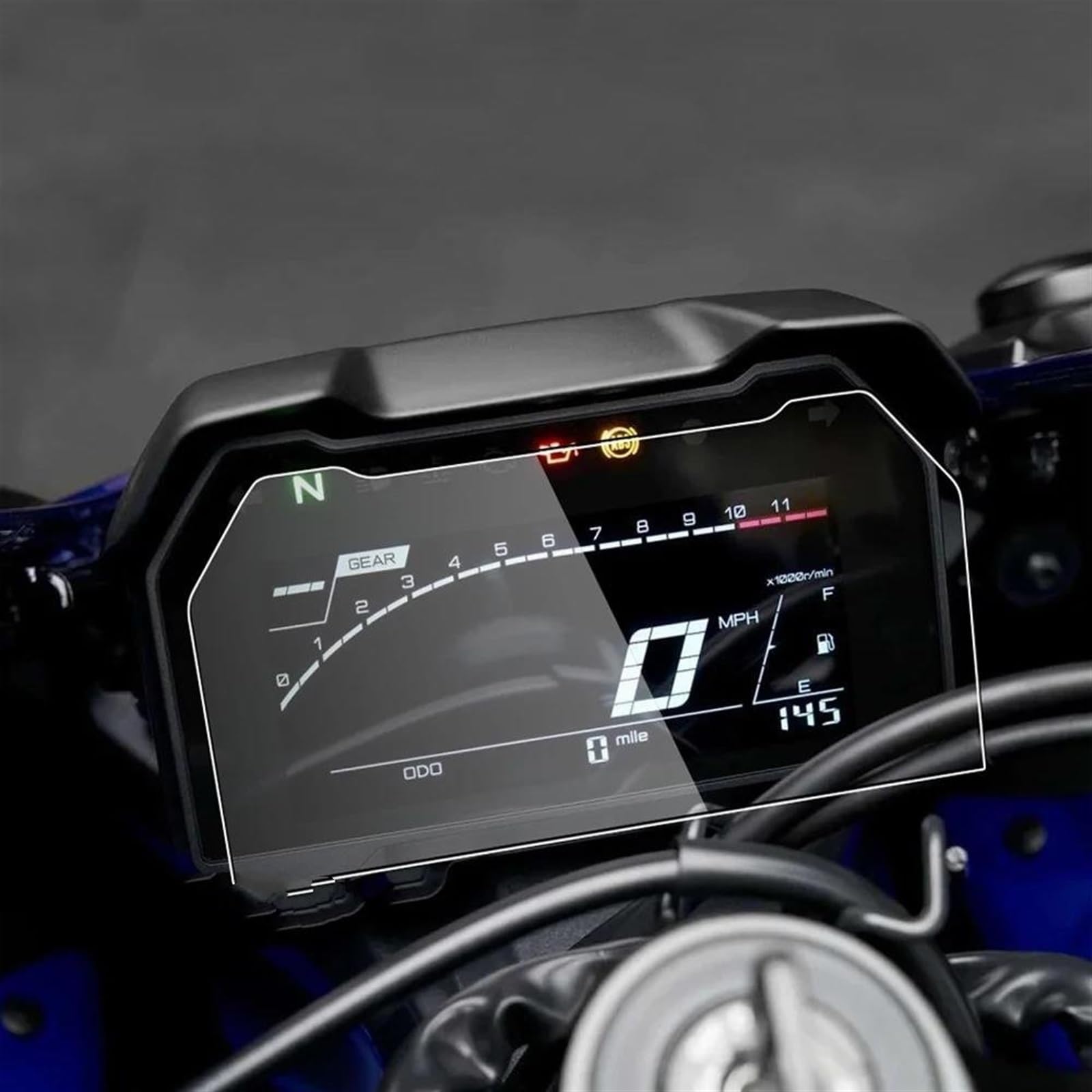 CEIKOPQS Motorrad Cluster Kratzschutzfolie Für YZF R7 R 7 2021 2022 Motorrad Zubehör TFT LCD Scratch Cluster Screen Dashboard Schutz Instrument Film(2 Sets) von CEIKOPQS