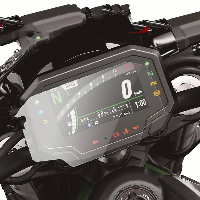 CEIKOPQS Motorrad Cluster Kratzschutzfolie Für Z900 2020 2021 Motorrad Scratch Cluster Schutz Instrument Film Screen Dashboard(X2) von CEIKOPQS