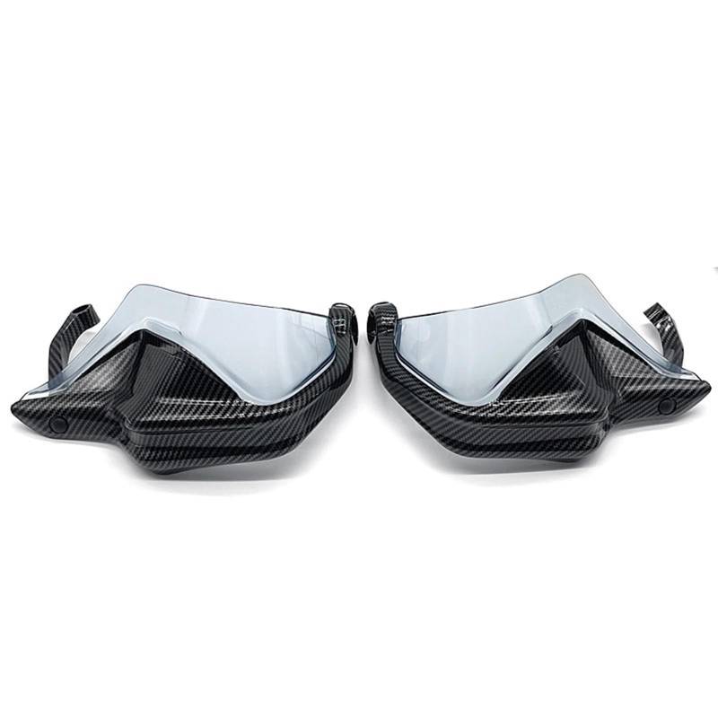 Handschutz Motorrad Für R1250GS LC ADV R 1250GS R 1250 GS 2018-2023 Motorrad Zubehör Handprotektoren Schild Hand Schutzfolie Windschutzscheibe(Carbon Light Smoke) von CEIKOPQS