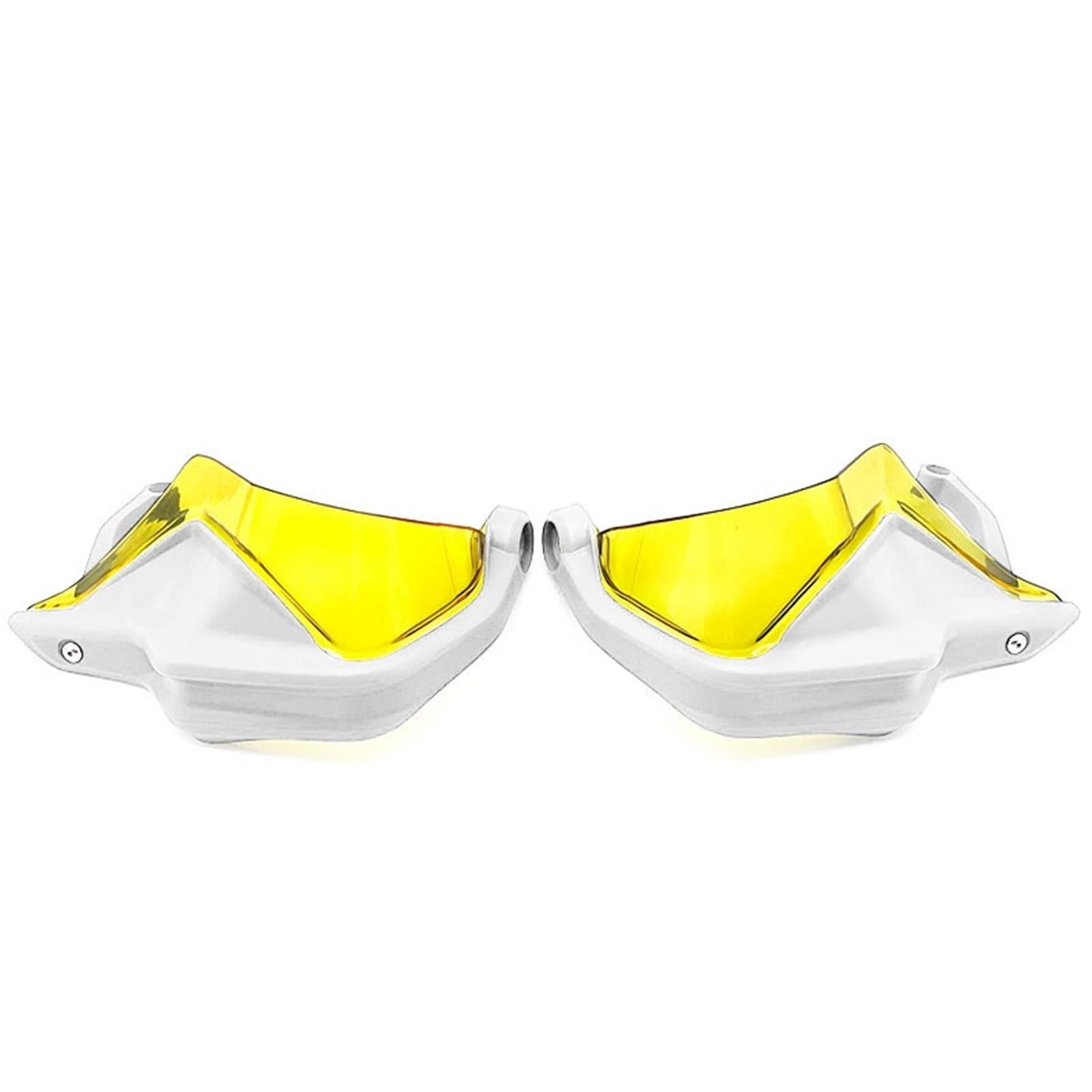 Handschutz Motorrad Für R1250GS LC ADV R 1250GS R 1250 GS 2018-2023 Motorrad Zubehör Handprotektoren Schild Hand Schutzfolie Windschutzscheibe(White Yellow Set) von CEIKOPQS