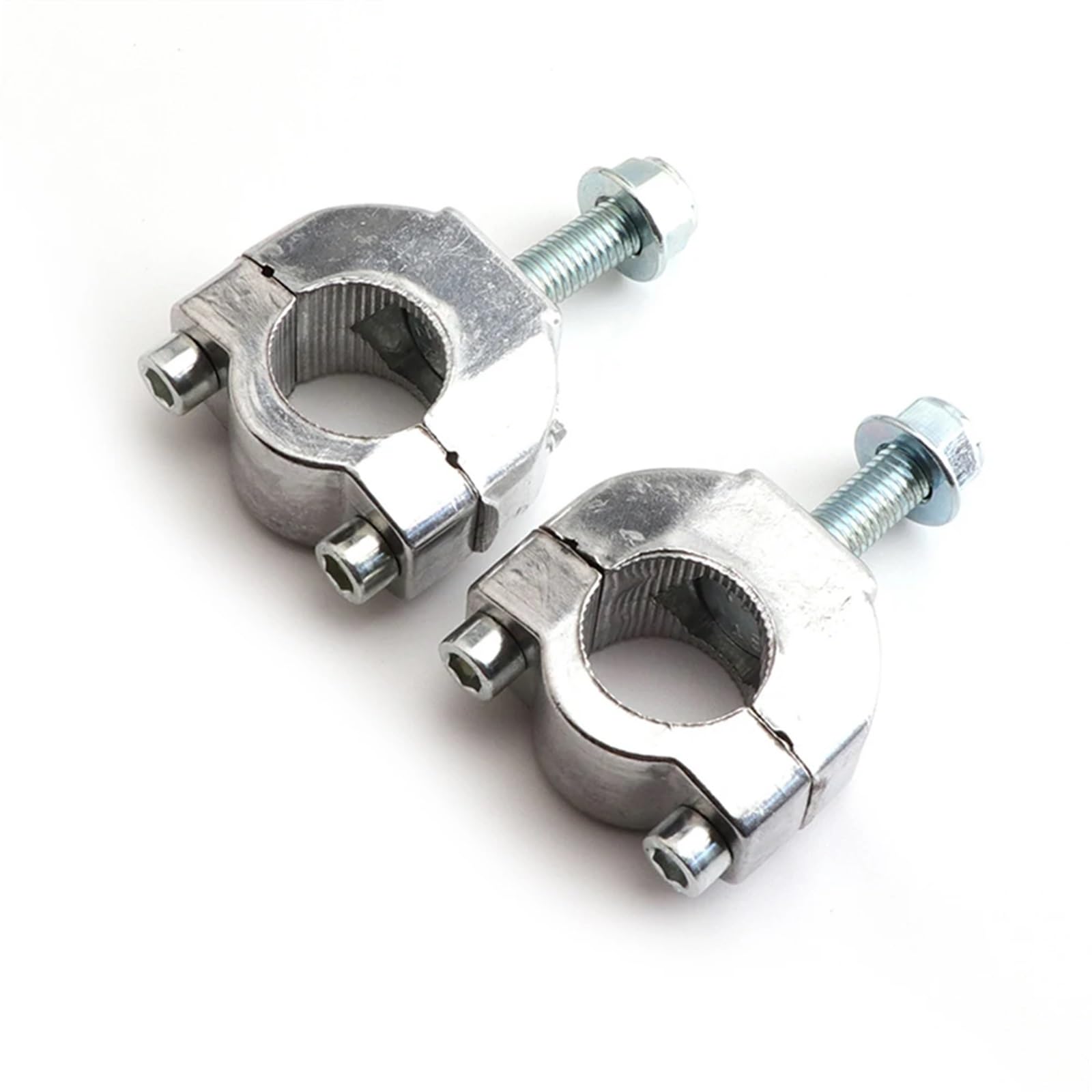 Lenkererhöhung Motorrad 7/8 "22mm 2 Hub 47cc 49cc Motorrad Lenker Riser Adapter Griff Bar Clamp Für Mini Motocross Dirt Bike Teile(Plata) von CEIKOPQS