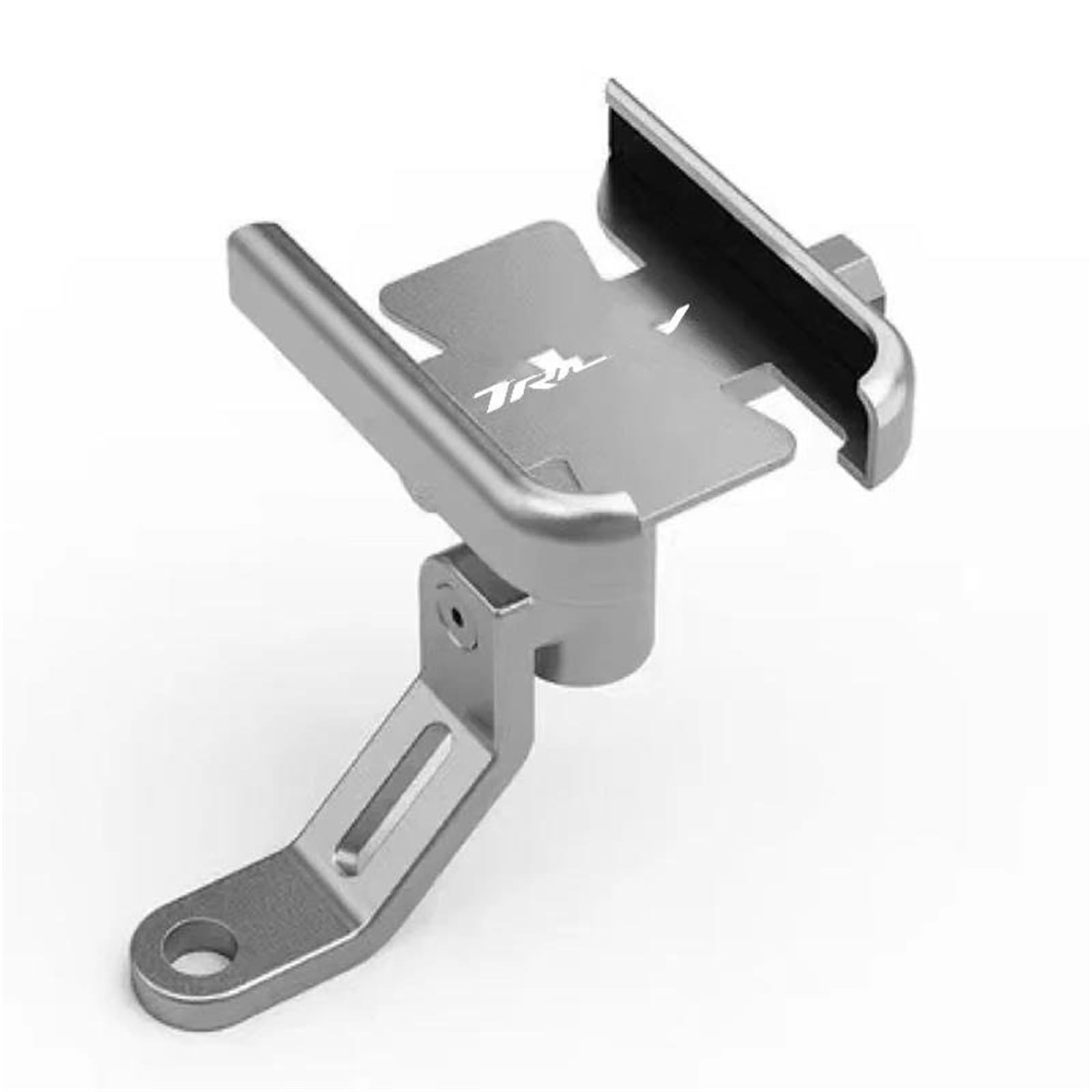 Motorrad GPS Navigationshalterung Für Yamaha 300 125 155 2018 2019 2020 2021 2022 Zubehör Motorrad Lenker Handyhalter GPS Ständer Halterung(Mirror Holder Silver) von CEIKOPQS