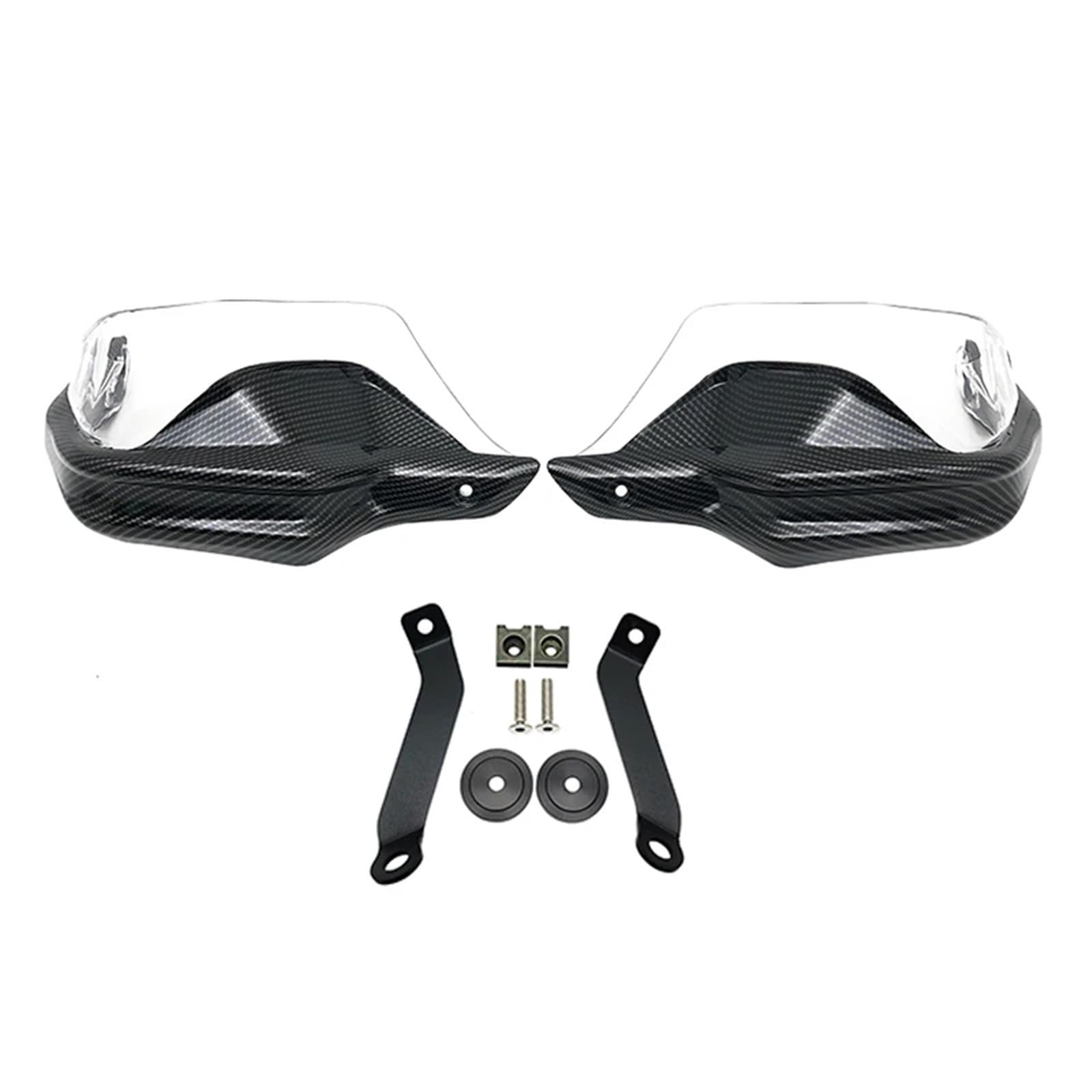 Motorrad Handschutz Für CB 500X NC750X NC750 X CB500X 2013-2023 Motorrad Handschutz Handschutz Windschutz Handschützer Abdeckung Carbon-Look(Carbon Clear Set) von CEIKOPQS