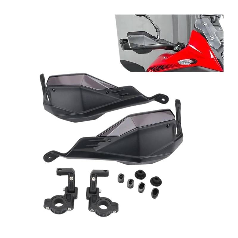 Motorrad Handschutz Für NX 400 500 Für CB Für 500X 2019-2024 Erhöhen Windschutzscheibe CB500X Für NX400 Für NX500 Lenker Handprotektoren Handschutz Windschutzscheibe(Heighten Handguard) von CEIKOPQS