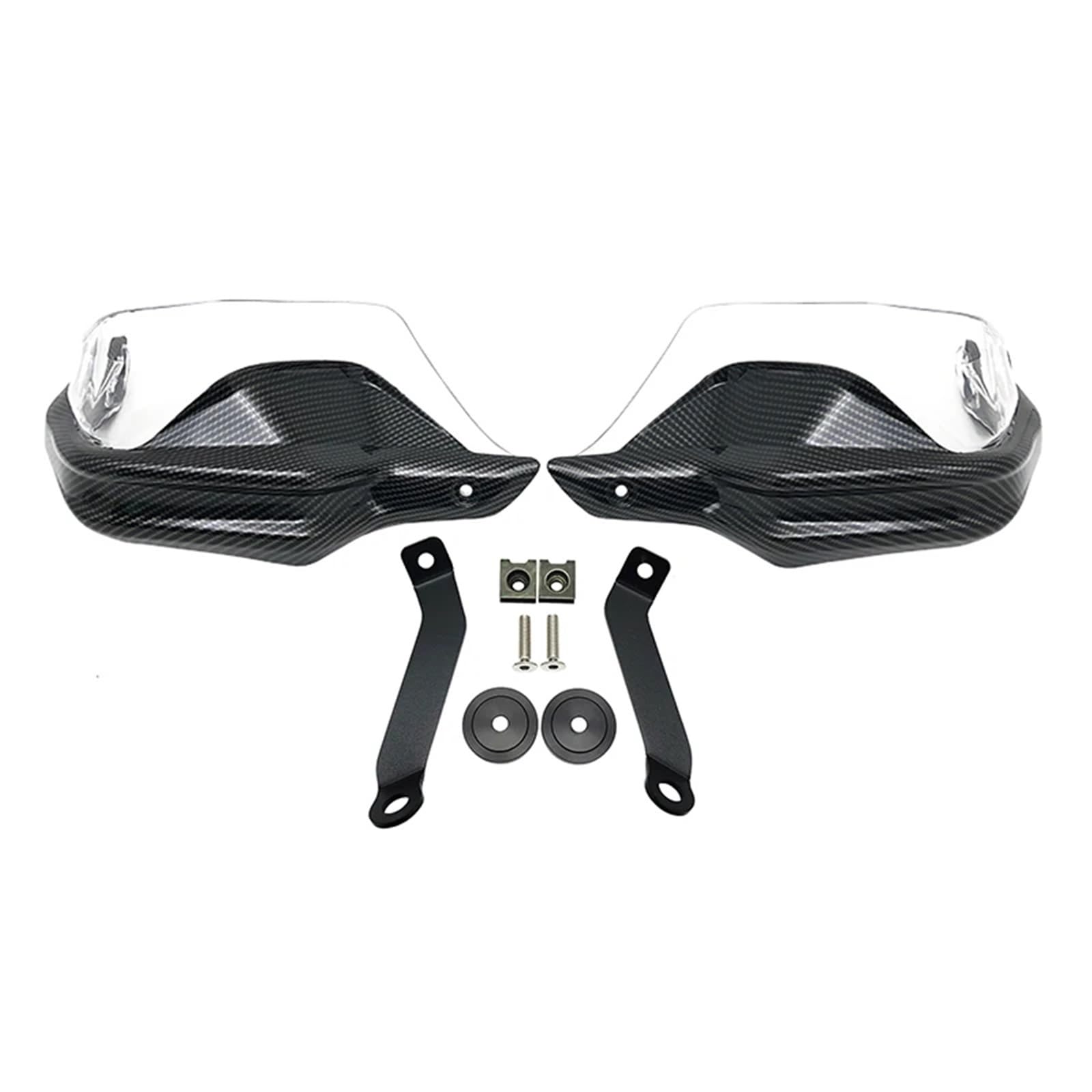 Motorrad Handschutz Für NX500 NX 500 NX400 NX 400 2023 2024 Motorrad ABS Handprotektoren Schild Wachen Windschutzscheibe Hand Wind Schutz(Carbon Clear Set) von CEIKOPQS