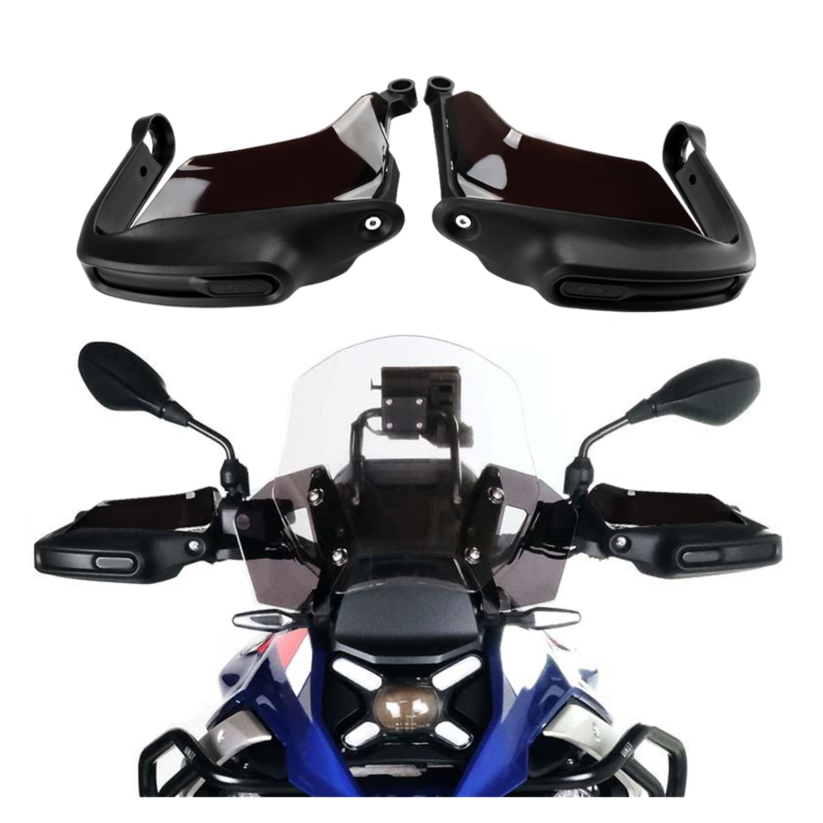 Motorrad Handschutz Für R1300GS R 1300 Für GS 2023 2024 2025 Motorrad Handschutz Hand Schild Schutz Windschutzscheibe Riser Verlängerung Abdeckung(Black) von CEIKOPQS