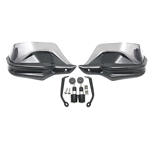 Motorrad Handschutz Für Suzuki DL250 V-Strom DL 250 VStrom VStrom250 GW250 2017-2021 2019 2020 Handschutz Hand Schild Schutz Windschutzscheibe Motorrad(Carbon Grey Set) von CEIKOPQS