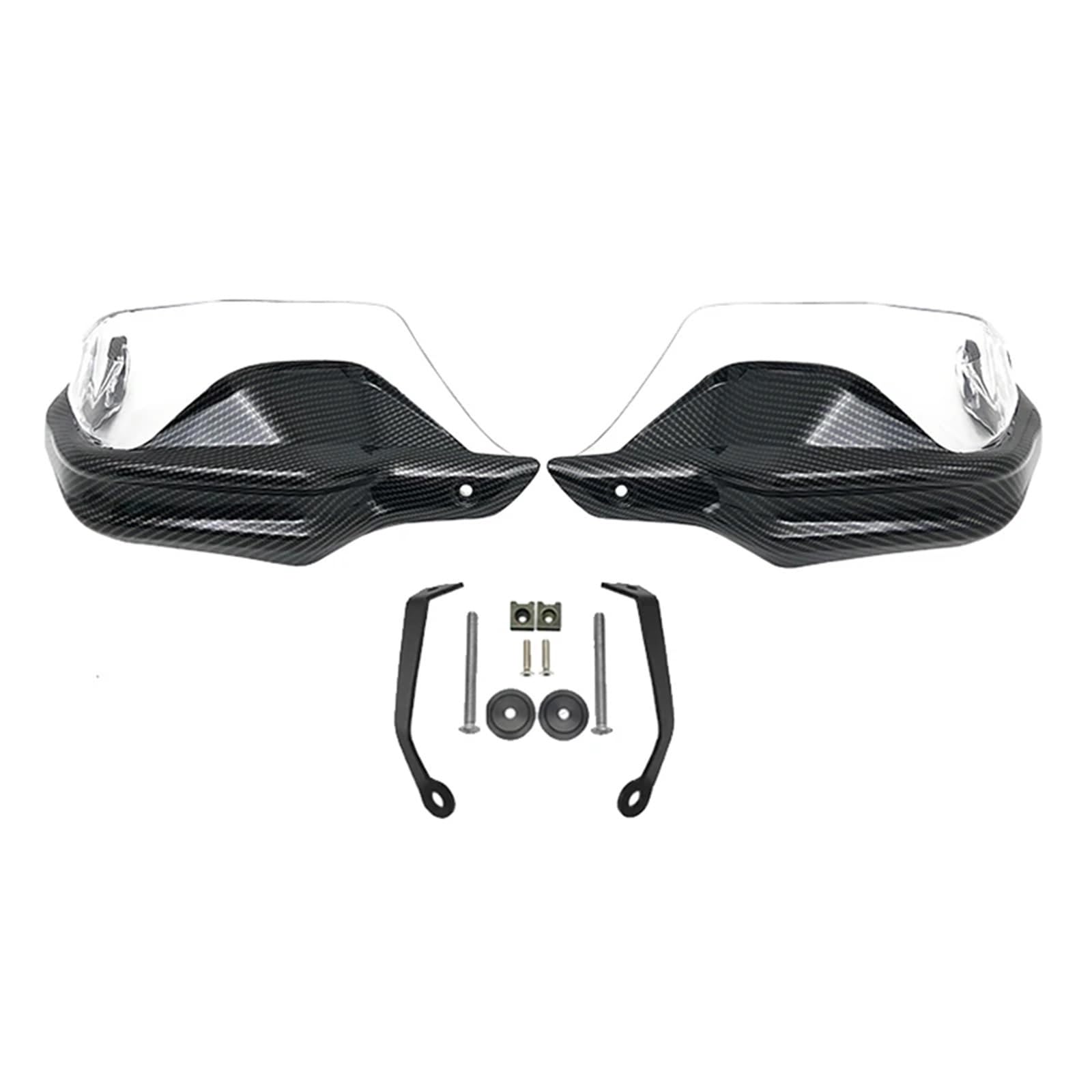 Motorrad Handschutz Handschutz Schild Hand Schutzfolie Windschutzscheibe Für NT1100 NT 1100 Nt1100 Nt 1100 2022 2023 Motorrad Zubehör(Carbon Clear Set) von CEIKOPQS