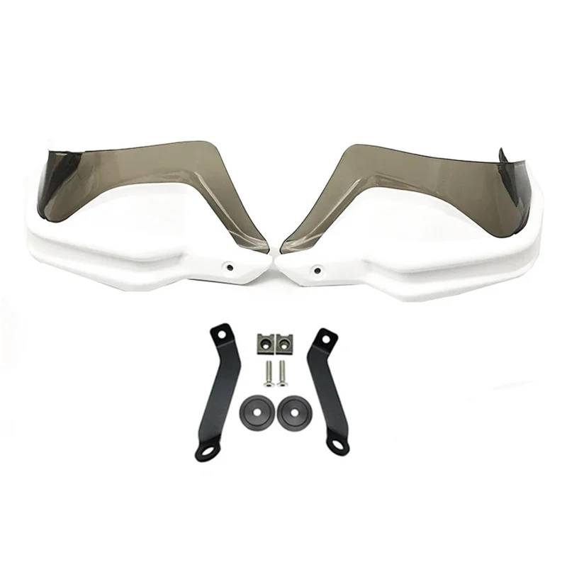 Motorrad Handschutz Handschutzverlängerung Für NX400 NX 400 NX500 NX500 2023 2024- Handschutz-Set, Lenker-Windschutz, Zubehör(White Green Set) von CEIKOPQS