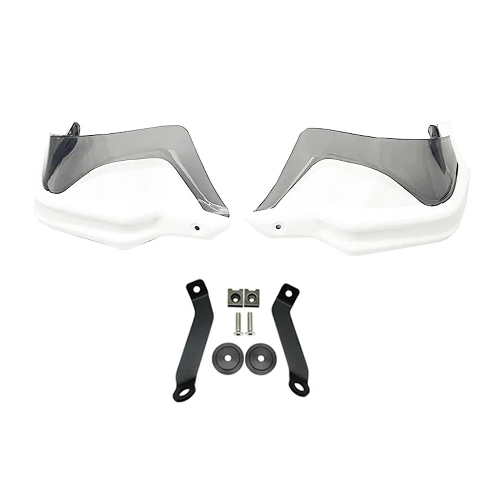 Motorrad Handschutz Handschutzverlängerung Für NX400 NX 400 NX500 NX500 2023 2024- Handschutz-Set, Lenker-Windschutz, Zubehör(White Grey Set) von CEIKOPQS