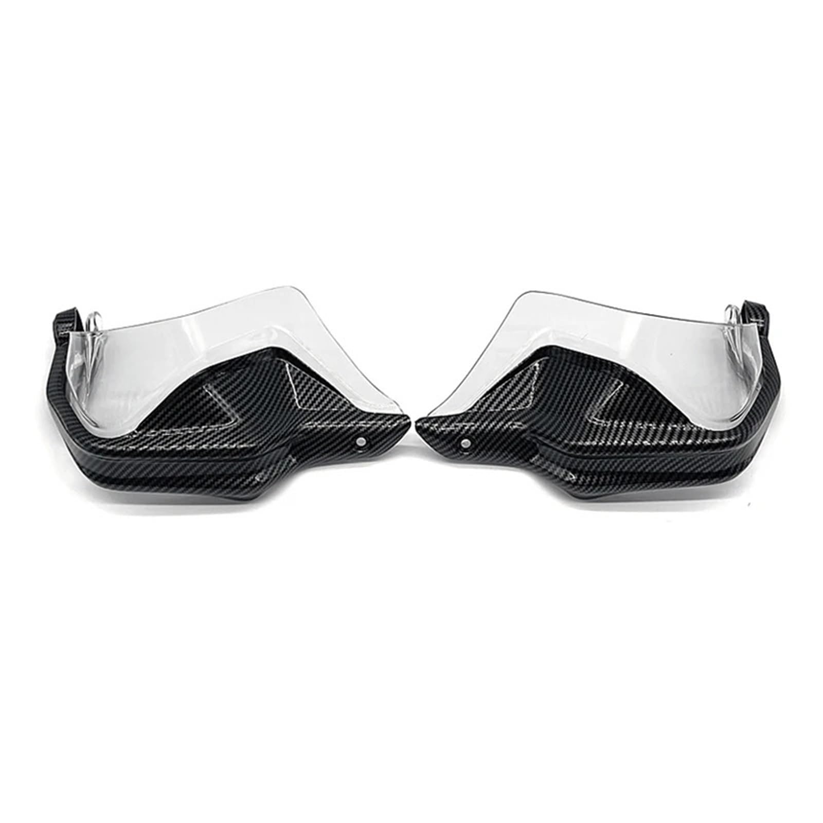 Motorrad Handschutz Motorrad Handprotektoren Schild Guards Windschutzscheibe Hand Wind Schutz Für Loncin Voge 500 DS 500/DS 500DS 500-DS(Carbon Clear-1Set) von CEIKOPQS