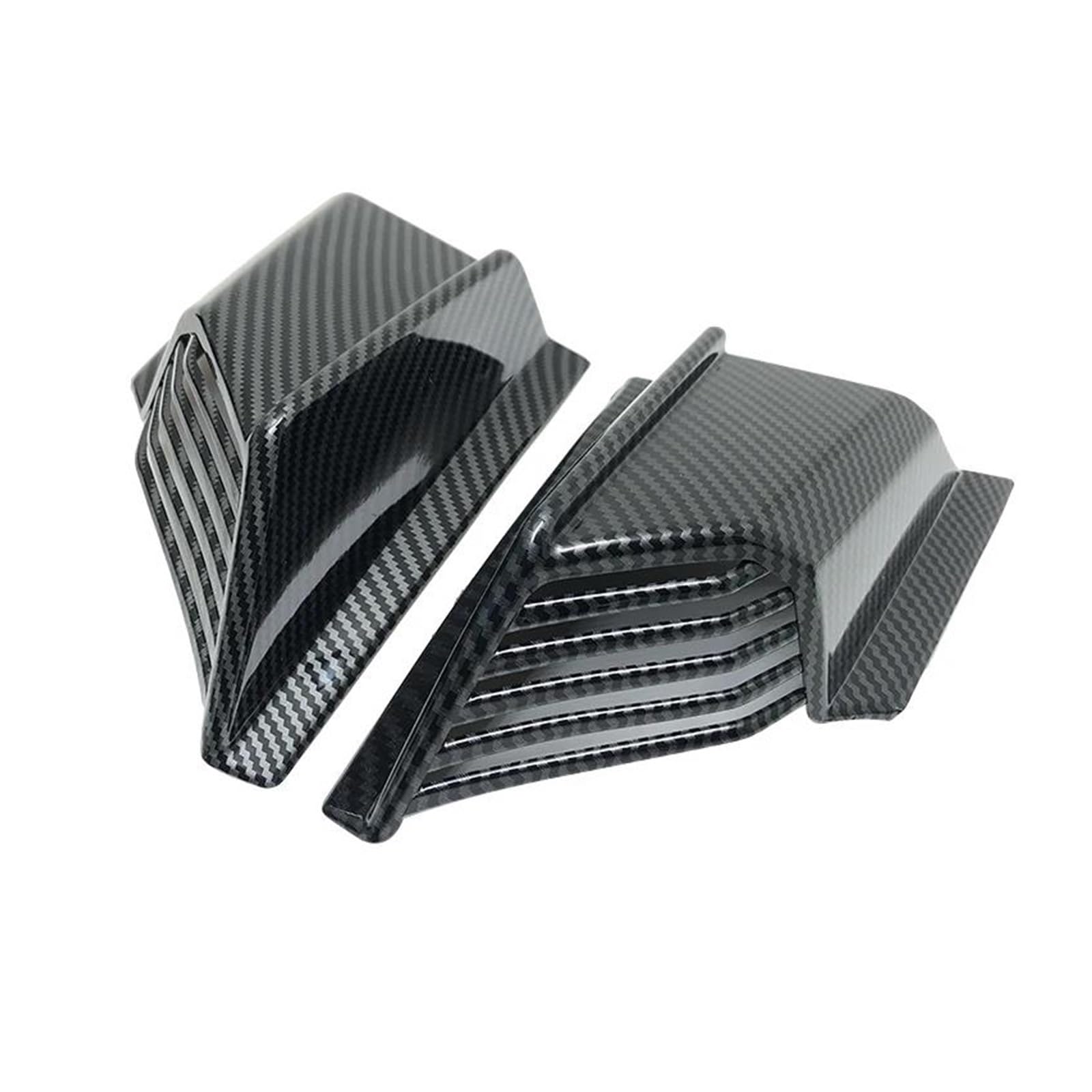 Motorrad Spoiler Für ADV150 ADV 150 2019-2023 2021 2022 1 Paar Winglet Motorrad Vorderseite Spoiler Motocross Flügel Schutz Flügel Abdeckung(Carbon Look) von CEIKOPQS