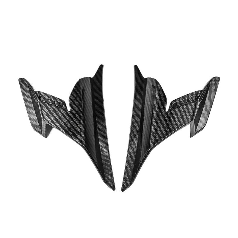 Motorrad Spoiler Für ADV160 2022-2024 ADV160 Motorrad Winglets Seitenverkleidungen Aerodynamische Fin 3M Kleber Links Rechts Flügel Zubehör(Carbon) von CEIKOPQS