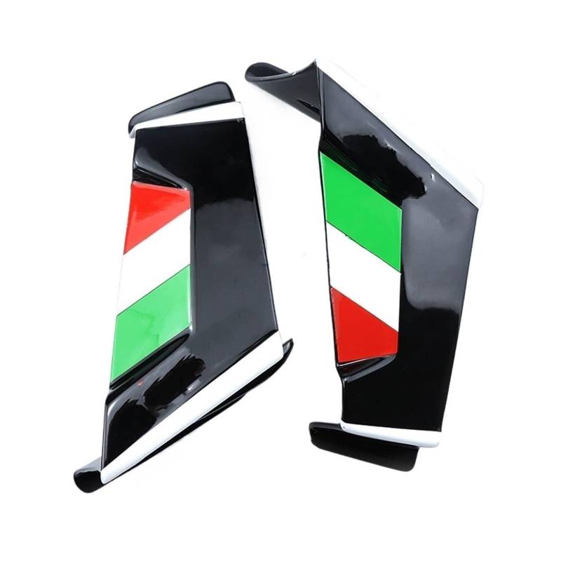 Motorrad Spoiler Für Aprilia RS660 Tuono 660 2021 2022 2023 Motorrad Seite Winglet Spoiler Wind Flow Befestigung Flügel Front Verkleidung(Black) von CEIKOPQS