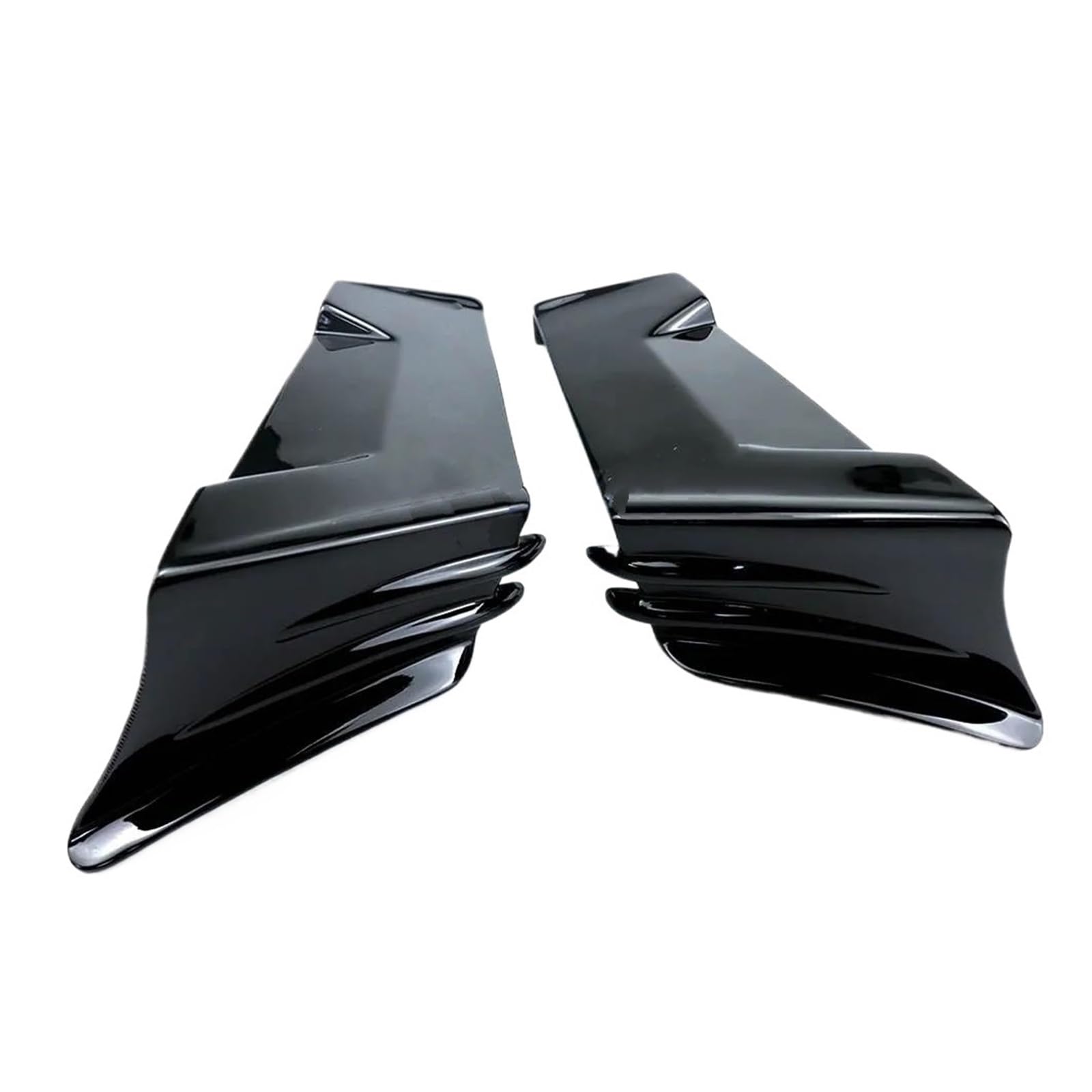 Motorrad Spoiler Für Aprilia RS660 Tuono 660 2021 2022 2023 Motorrad Seite Winglet Spoiler Wind Fluss Befestigung Flügel Front Verkleidung(Bright Black) von CEIKOPQS