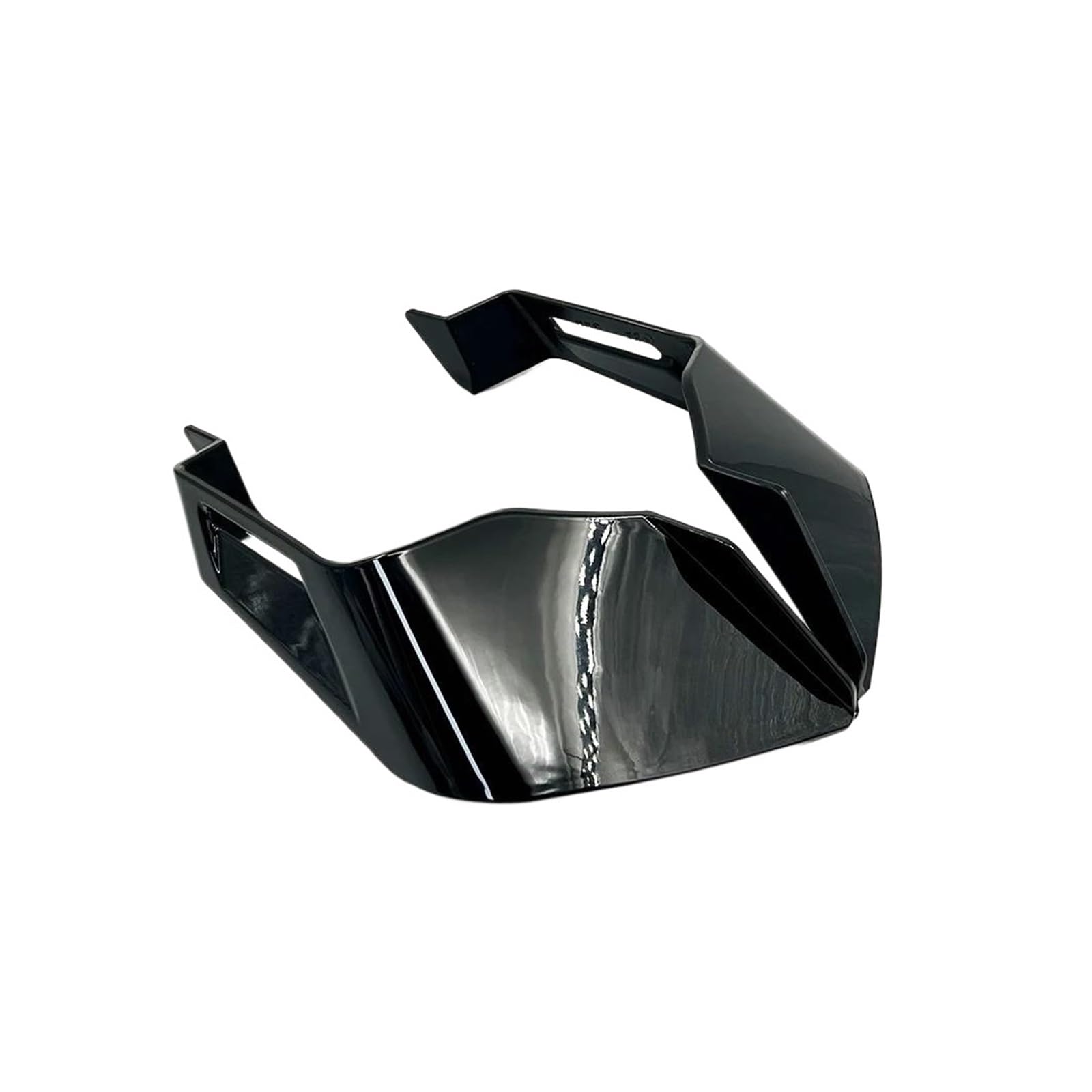 Motorrad Spoiler Für Aprilia Tuono V4 1100 2023 Downforce Racing Spoiler Aero Winglets Seite Windabweiser Windschutzscheibe Aerodynamischer Flügel(Bright Black) von CEIKOPQS