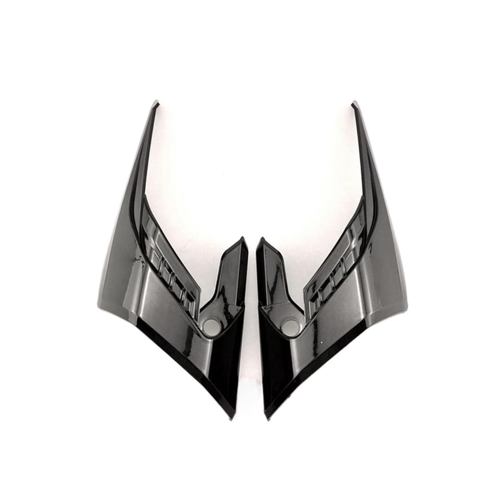 Motorrad Spoiler Für CB650R 2018-2023 Verkleidung Winglets Fin Trim Abdeckung Motorrad Flügel Protector Wind Verkleidung Winglets(Bright Black) von CEIKOPQS