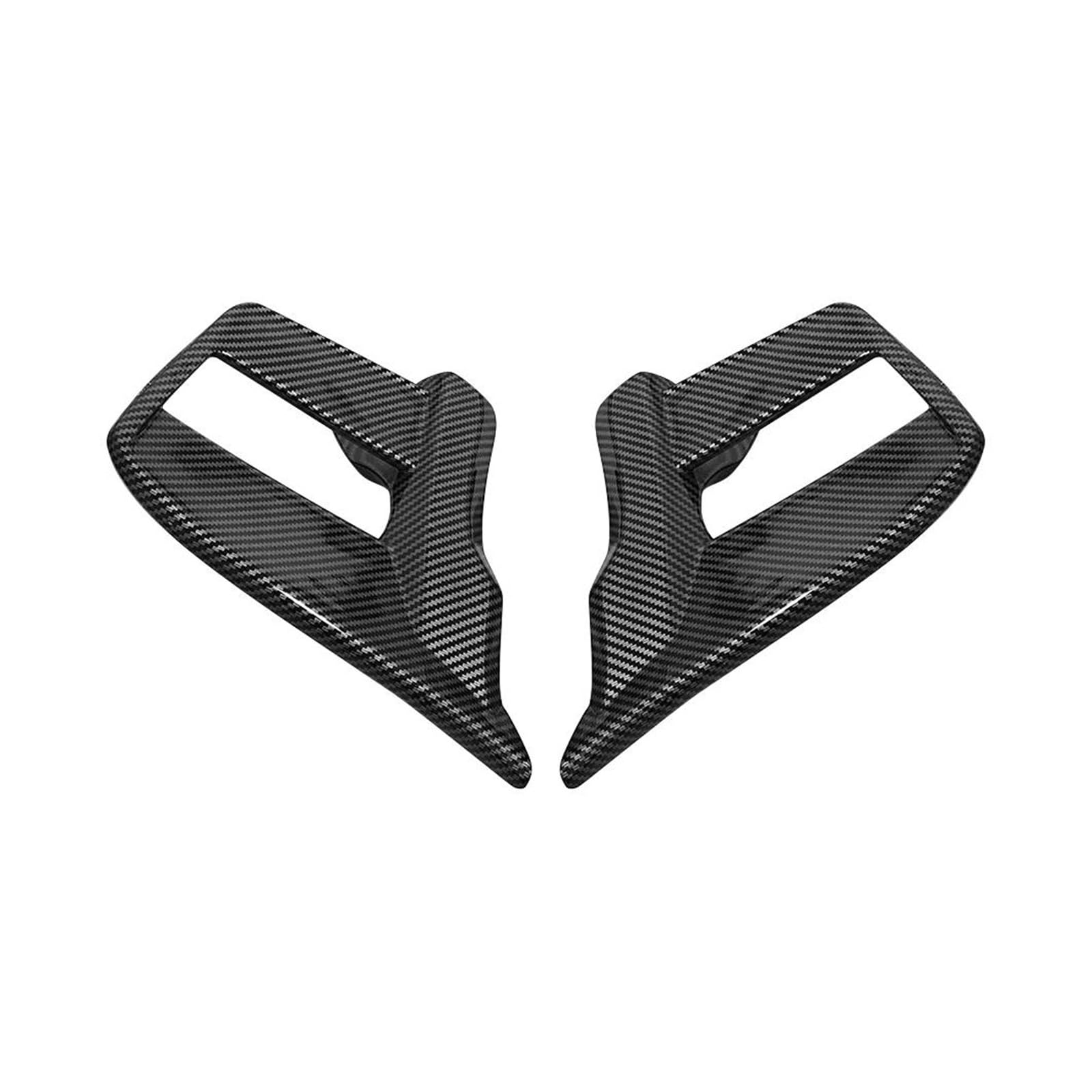 Motorrad Spoiler Für CBR650RR 2019-2023 Fixed Wing Motorrad Verkleidung Zubehör Seitenflügel Wettbewerbsfähiger Fixed Wing Motorrad Windflügel(Carbon Paint) von CEIKOPQS