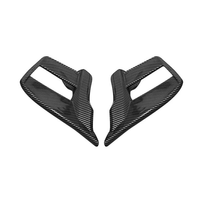 Motorrad Spoiler Für CBR650RR 2019-2023 Fixed Wing Motorrad Verkleidung Zubehör Seitenflügel Wettbewerbsfähiger Fixed Wing Motorrad Windflügel(Carbon Paint) von CEIKOPQS