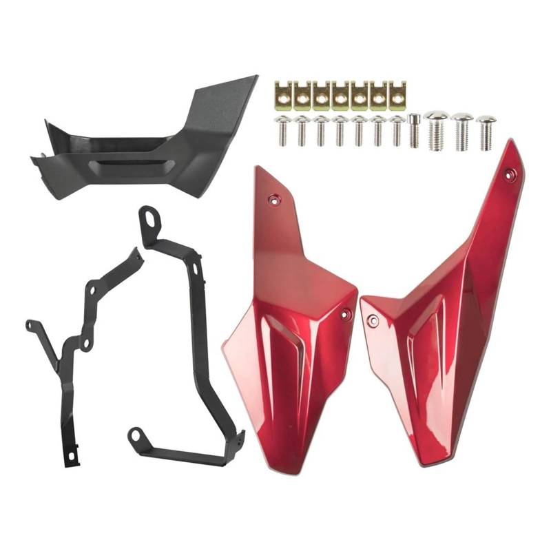 Motorrad Spoiler Für F 900R 900XR 2020-2024 Bauch Pan Bellypan Unteren Motor Chassis Spoiler Seite Verkleidung Motorrad Zubehör(Red) von CEIKOPQS