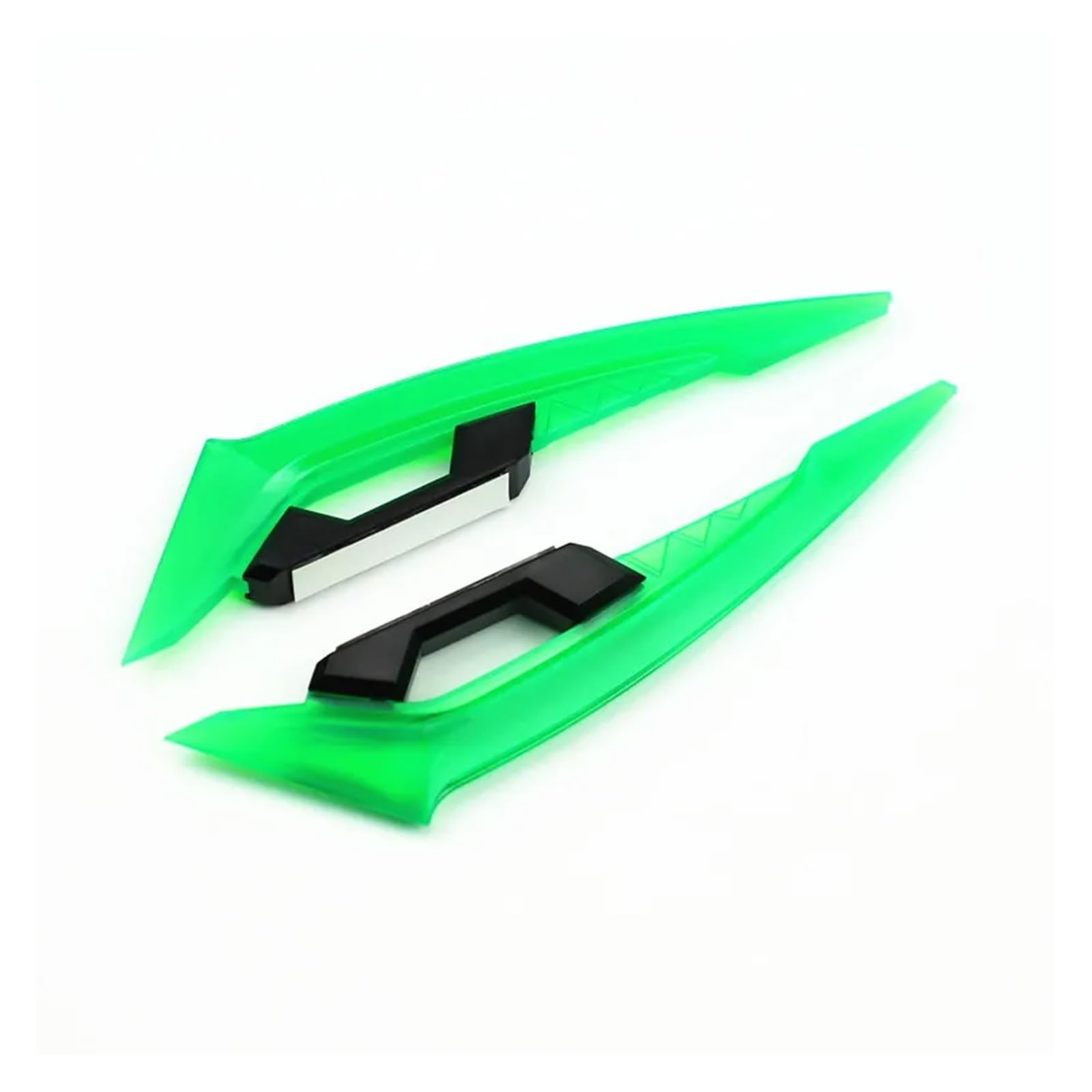 Motorrad Spoiler Für Kawasaki Für Suzuki Motorrad Frontverkleidung Winglets 1 Paar Universal Seitenspoiler Dynamischer Flügel Aufkleber Motorrad Winglet Aerodynamisch(Transparent Green) von CEIKOPQS