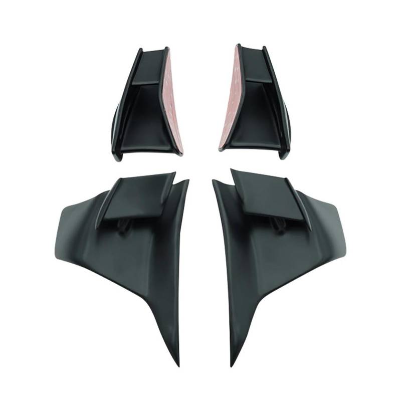 Motorrad Spoiler Für Kawasaki Ninja 400 EX400 2018 2019 2020-2023 Motorradverkleidung Aerodynamisches Querruder Fester Flügel(Matte Black 4pieces) von CEIKOPQS