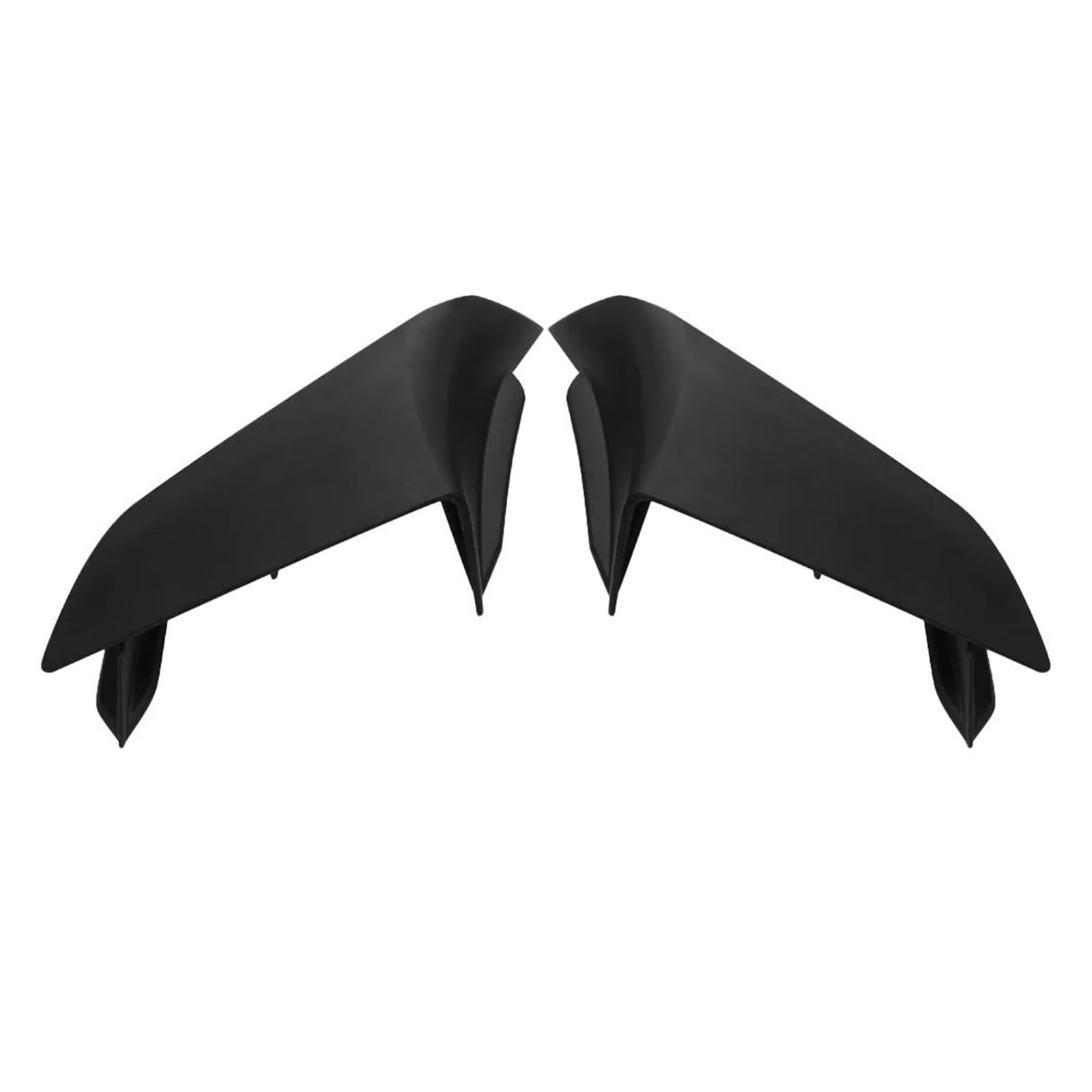 Motorrad Spoiler Für Kawasaki Ninja 636 ZX-6R 2019 2020 2021 2022 2023 Feste Winglet Motorrad Aerodynamische Seite Flügel Spoiler Verkleidung Zubehör(Matte Black) von CEIKOPQS