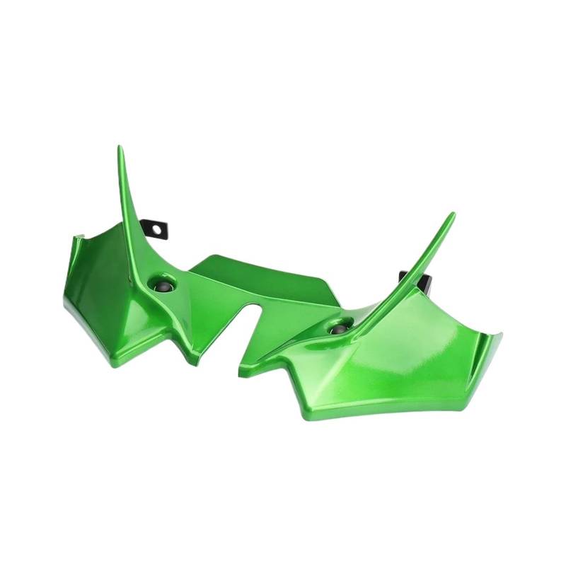 Motorrad Spoiler Für Kawasaki Z650 2021-2024 ABS Unten Winglet Aerodynamische Flügel Kit Spoiler Windabweiser Front Verkleidung Motorrad Zubehör(Green) von CEIKOPQS