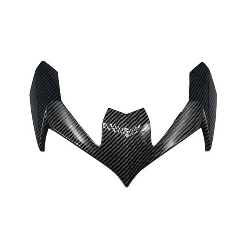 Motorrad Spoiler Für Kawasaki Z900 2020 2021 2022 2023 2024 Obere Front Scheinwerfer Verkleidung Schnabel Nase Kegel Verlängerung Gugel Winglet Flügel Abdeckung(Carbon Fiber Look) von CEIKOPQS