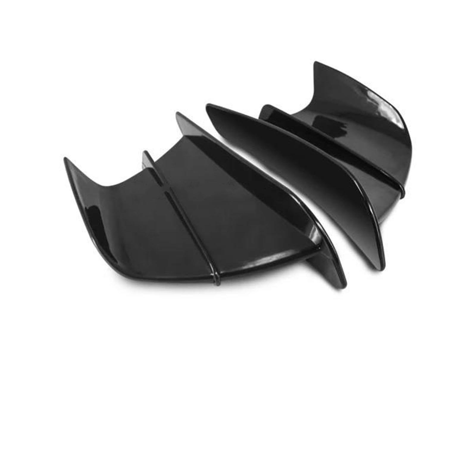 Motorrad Spoiler Für MV Agusta Superveloce 75th AGO 800 F4 Claudio LH44 1000 RR F3 Rosso RC 675 Motorrad Winglet Aerodynamische Flügel Kit Spoiler(Black) von CEIKOPQS