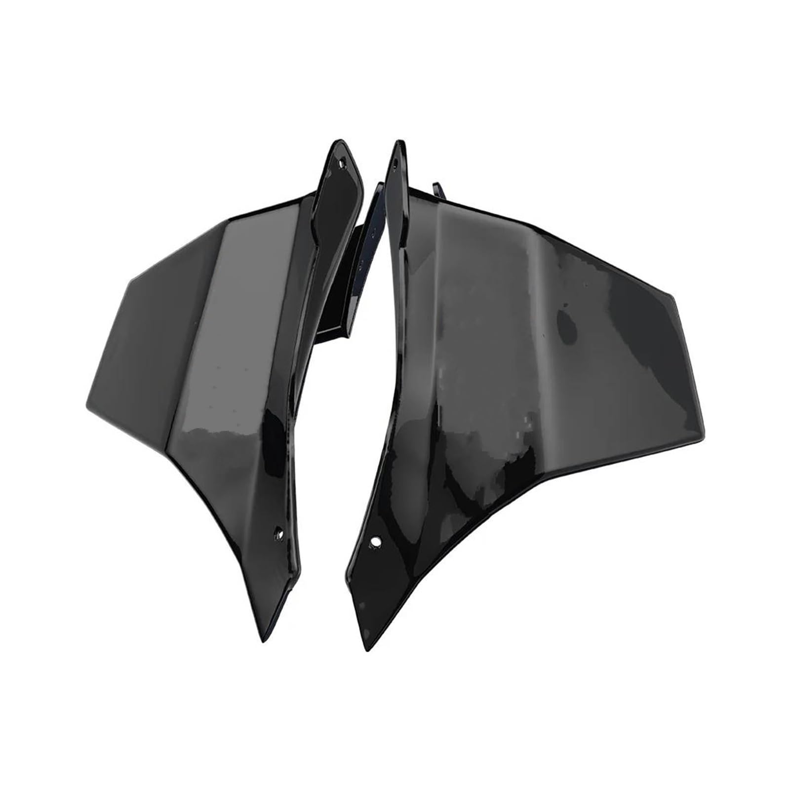 Motorrad Spoiler Für S1000R M1000R 2019 2020 2021 2022 Motorrad Verkleidung Winglet Windschutzscheibe Flügel Verkleidung Vorne Aerodynamische Spoiler(Bright Black 1) von CEIKOPQS