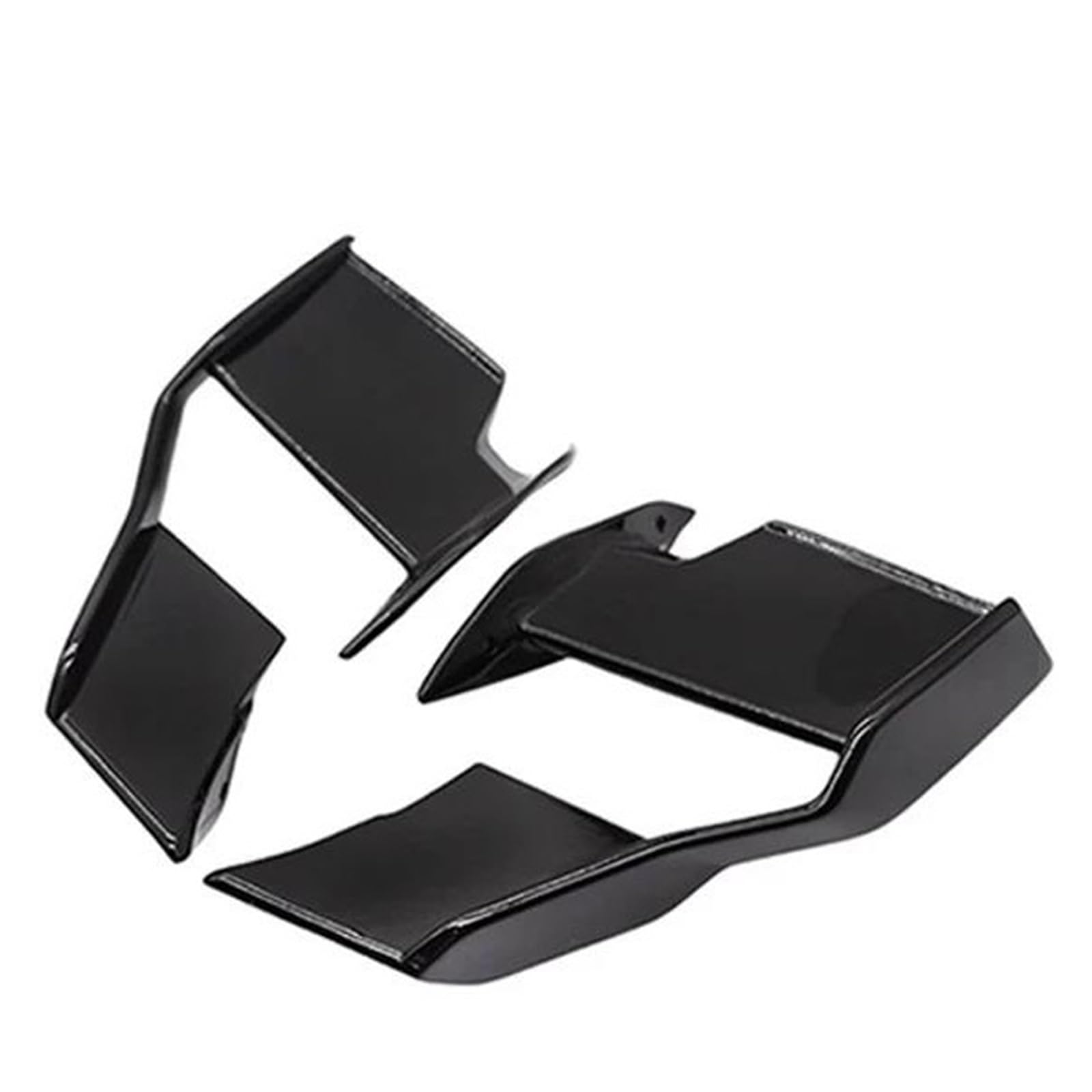 Motorrad Spoiler Für S1000R M1000R 2021 2022 2023 Motorrad Windschutzscheibe Flügel Verkleidung Vorne Aerodynamische Spoiler Winglet(ABS Glossy Black) von CEIKOPQS