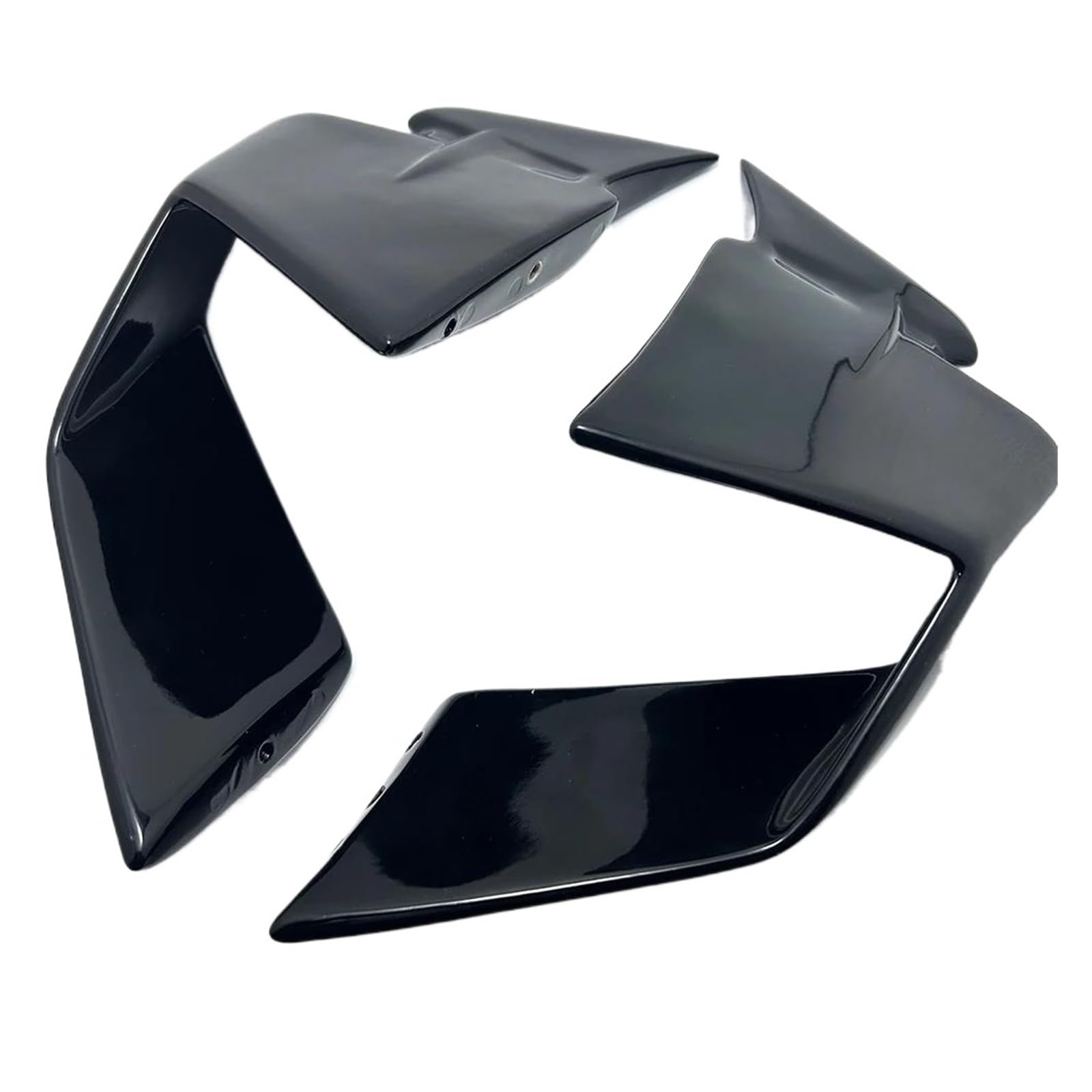 Motorrad Spoiler Für S1000RR 2019 2020 2021 2022 Motorradzubehör Fixed Wing Fixed Winglet Motorrad Spoilerflügel(Glossy Black) von CEIKOPQS