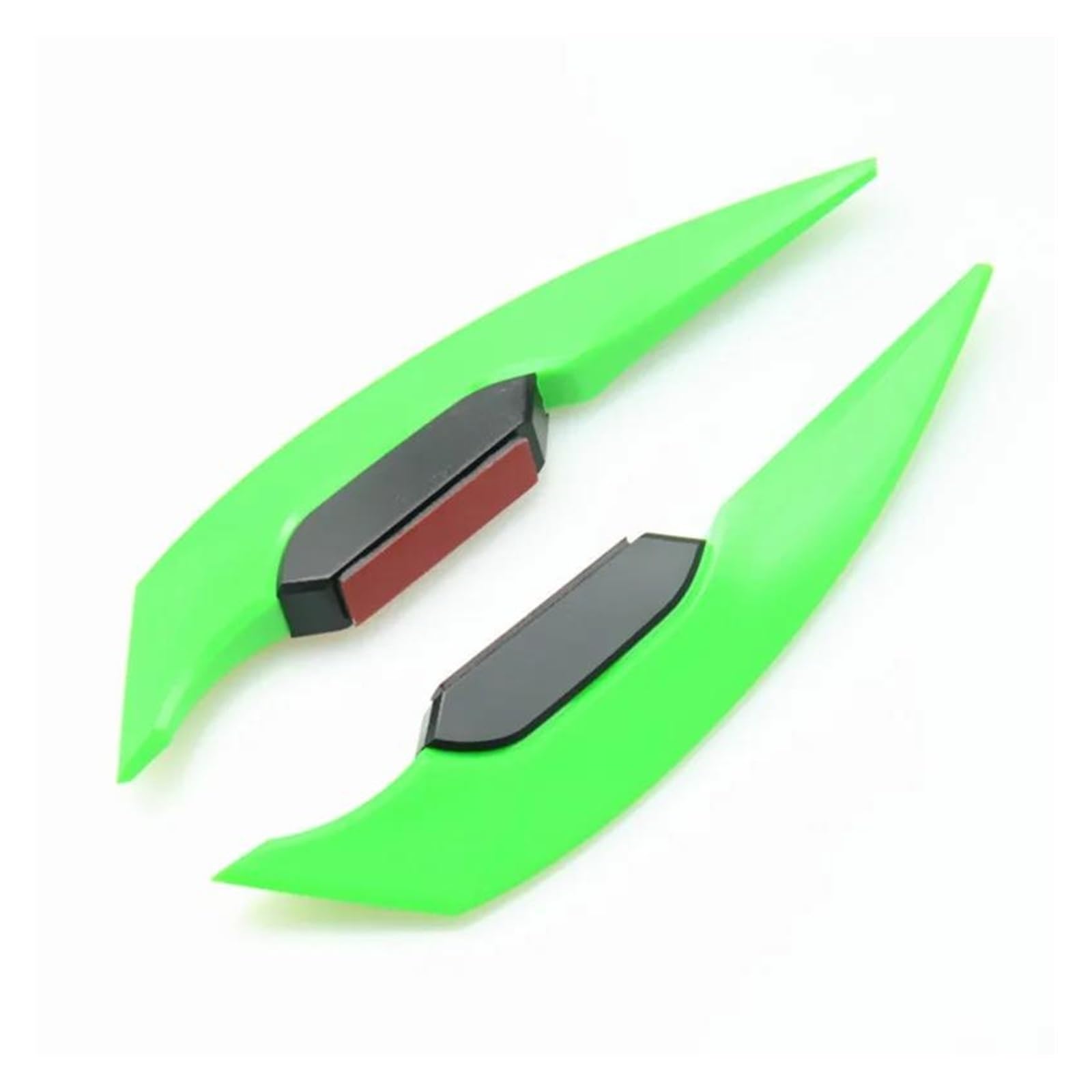 Motorrad Spoiler Für Suzuki Für Ducati Motorrad Winglet Aerodynamischer Spoiler Flügel Seitenspoiler Aufkleber Aufkleber Motorrad Außen Styling Dekoration Zubehör(Green) von CEIKOPQS