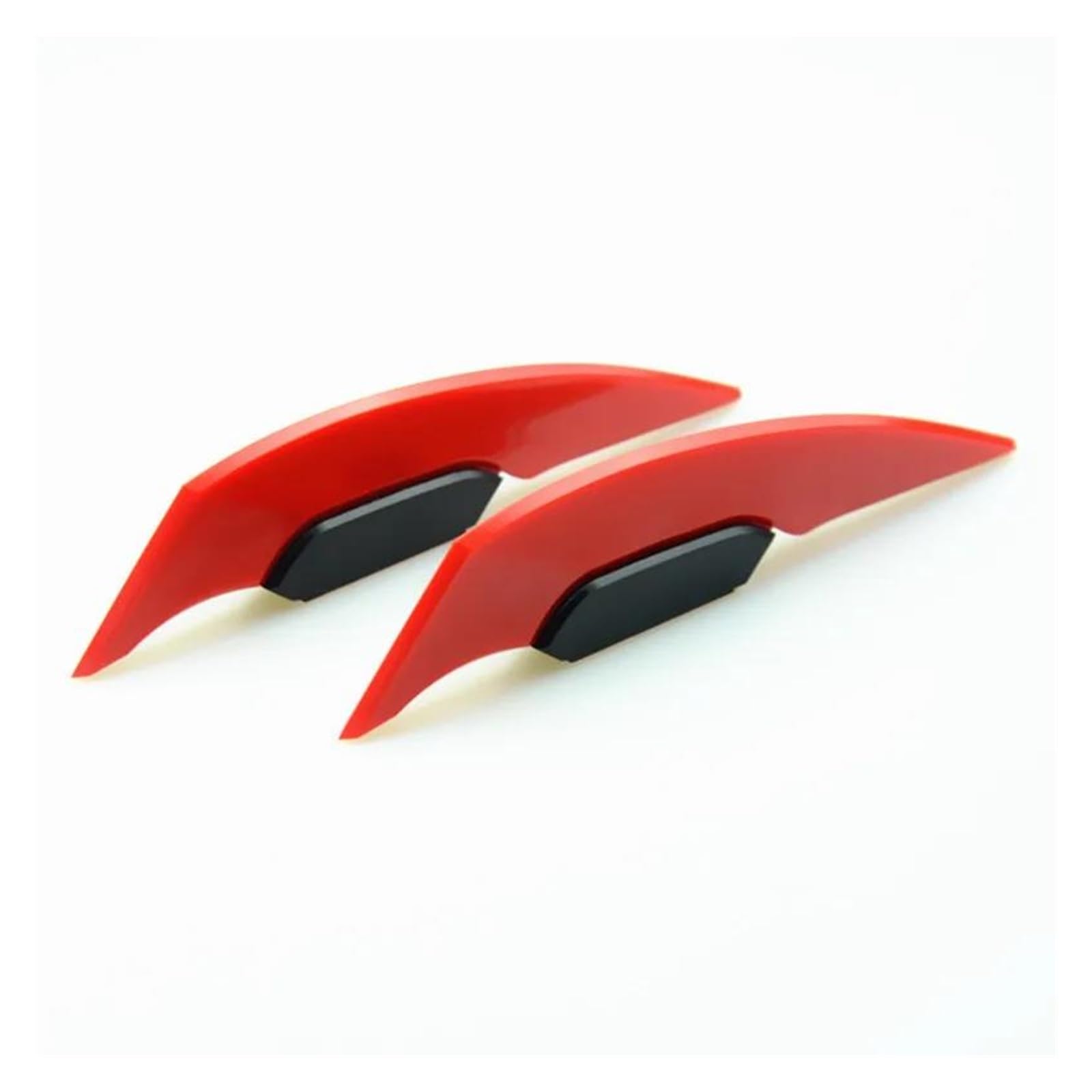 Motorrad Spoiler Für Suzuki Für Ducati Motorrad Winglet Aerodynamischer Spoiler Flügel Seitenspoiler Aufkleber Aufkleber Motorrad Außen Styling Dekoration Zubehör(Red) von CEIKOPQS