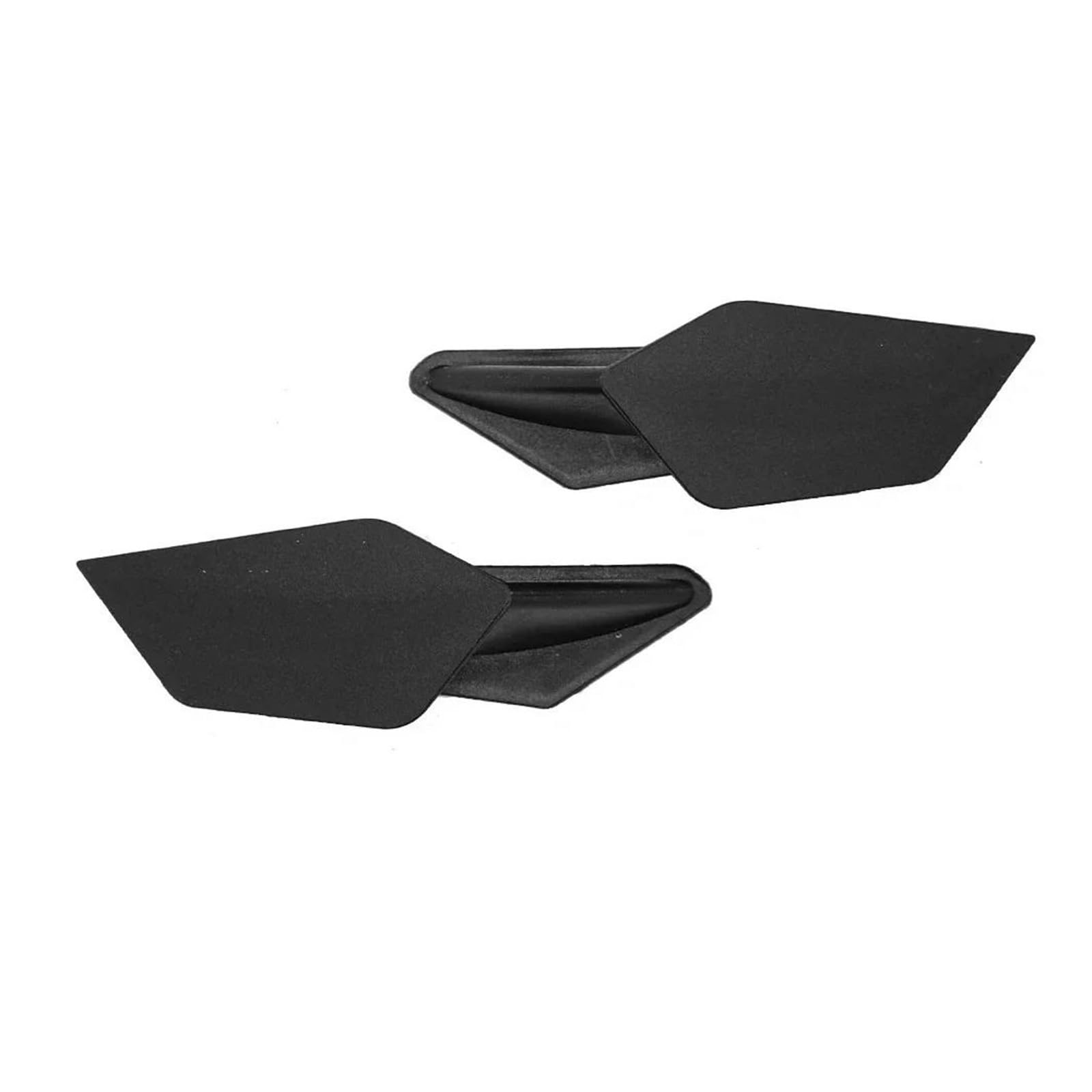 Motorrad Spoiler Für Suzuki Für Kawasaki 1 Paar Motorrad Aerodynamische Winglets Spoiler Flügel Kit Klebstoff Zubehör(Black) von CEIKOPQS