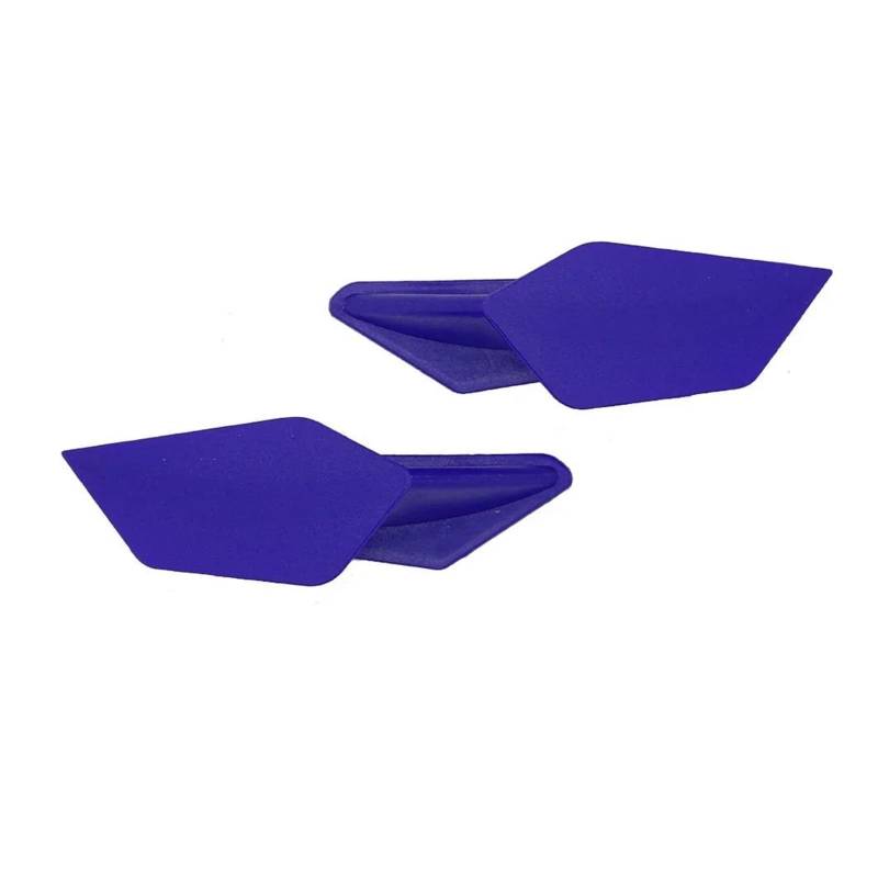 Motorrad Spoiler Für Suzuki Für Kawasaki 1 Paar Motorrad Aerodynamische Winglets Spoiler Flügel Kit Klebstoff Zubehör(Blue) von CEIKOPQS