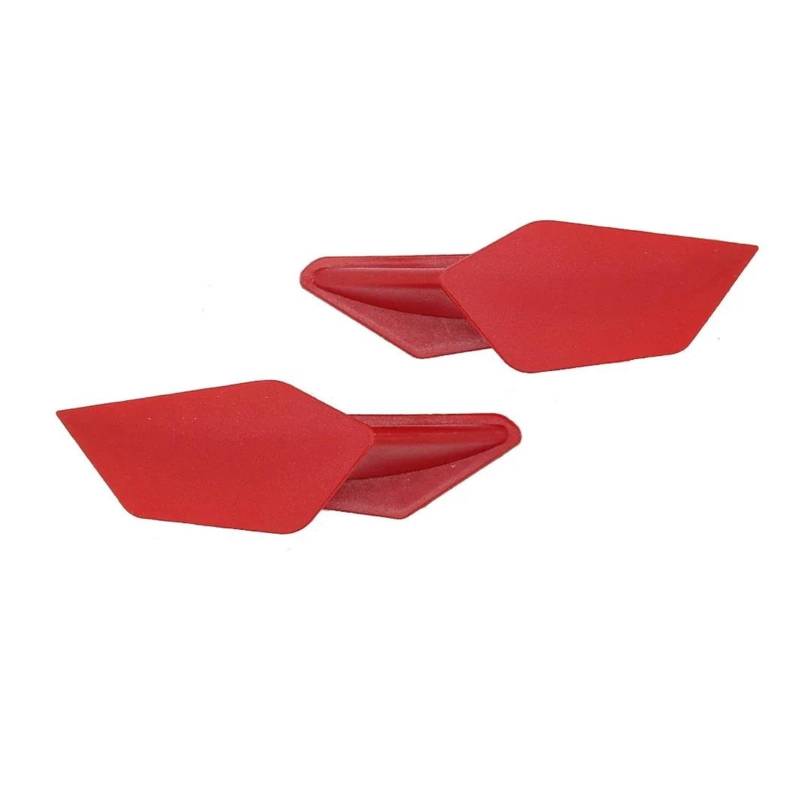 Motorrad Spoiler Für Suzuki Für Kawasaki 1 Paar Motorrad Aerodynamische Winglets Spoiler Flügel Kit Klebstoff Zubehör(Red) von CEIKOPQS