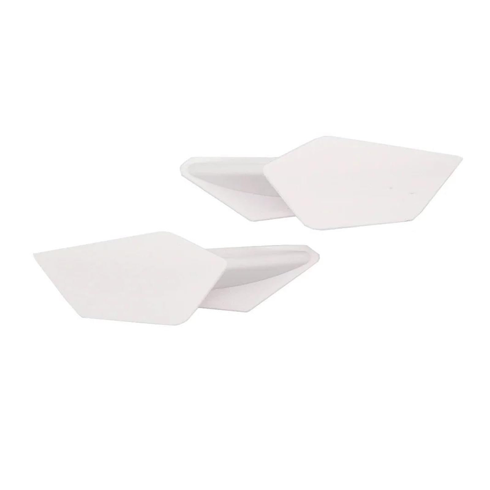 Motorrad Spoiler Für Suzuki Für Kawasaki 1 Paar Motorrad Aerodynamische Winglets Spoiler Flügel Kit Klebstoff Zubehör(White) von CEIKOPQS